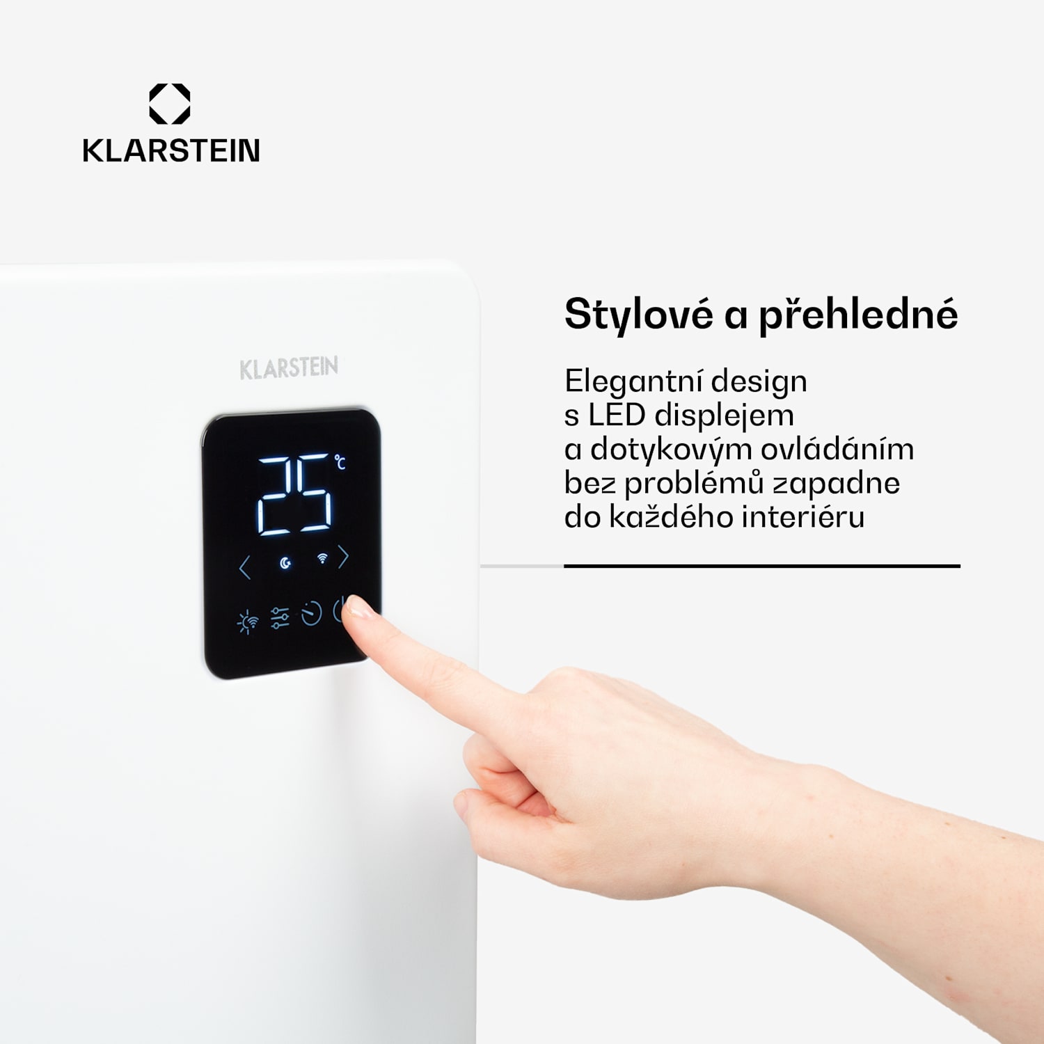 Konvektor, Bansin Smart 1500, 1500 W, ovládání přes aplikaci 1500 W | Bílá