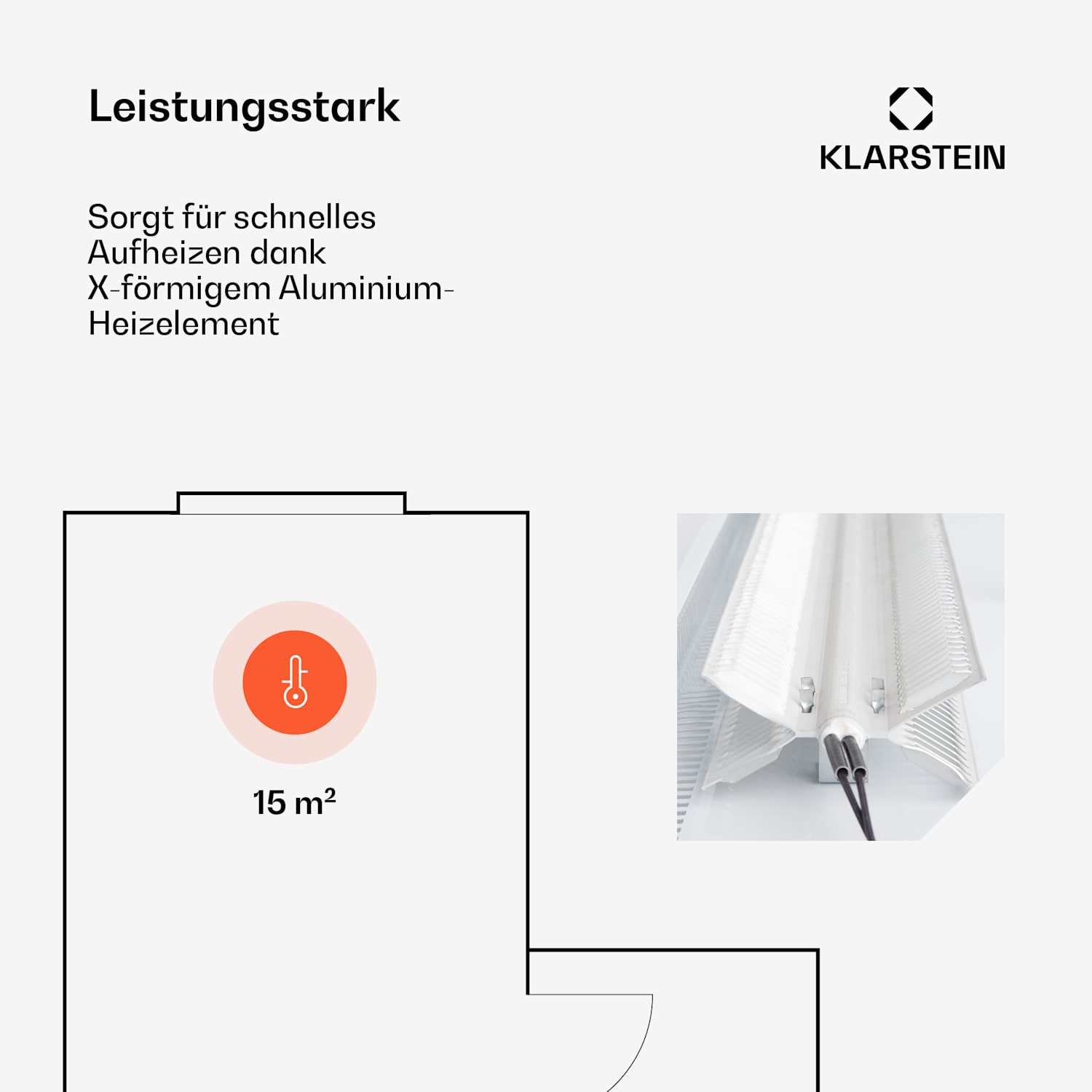 Bansin Smart 1500 radiateur à convection 1500 W contrôle par application 1500 W | Blanc