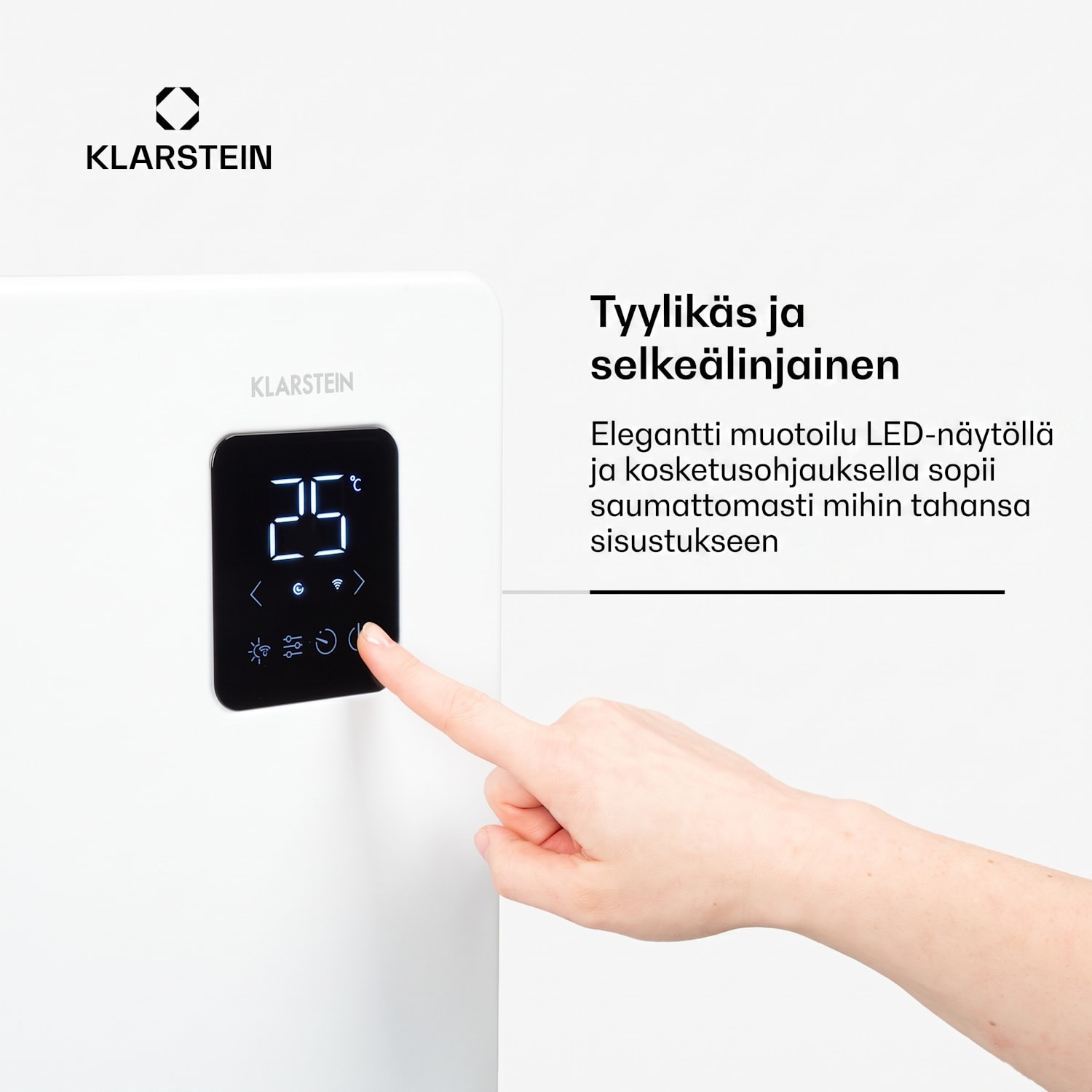 Bansin Smart 1500 -konvektiolämmitin, 1500W, ohjaus sovelluksella 1500 W | Valkoinen