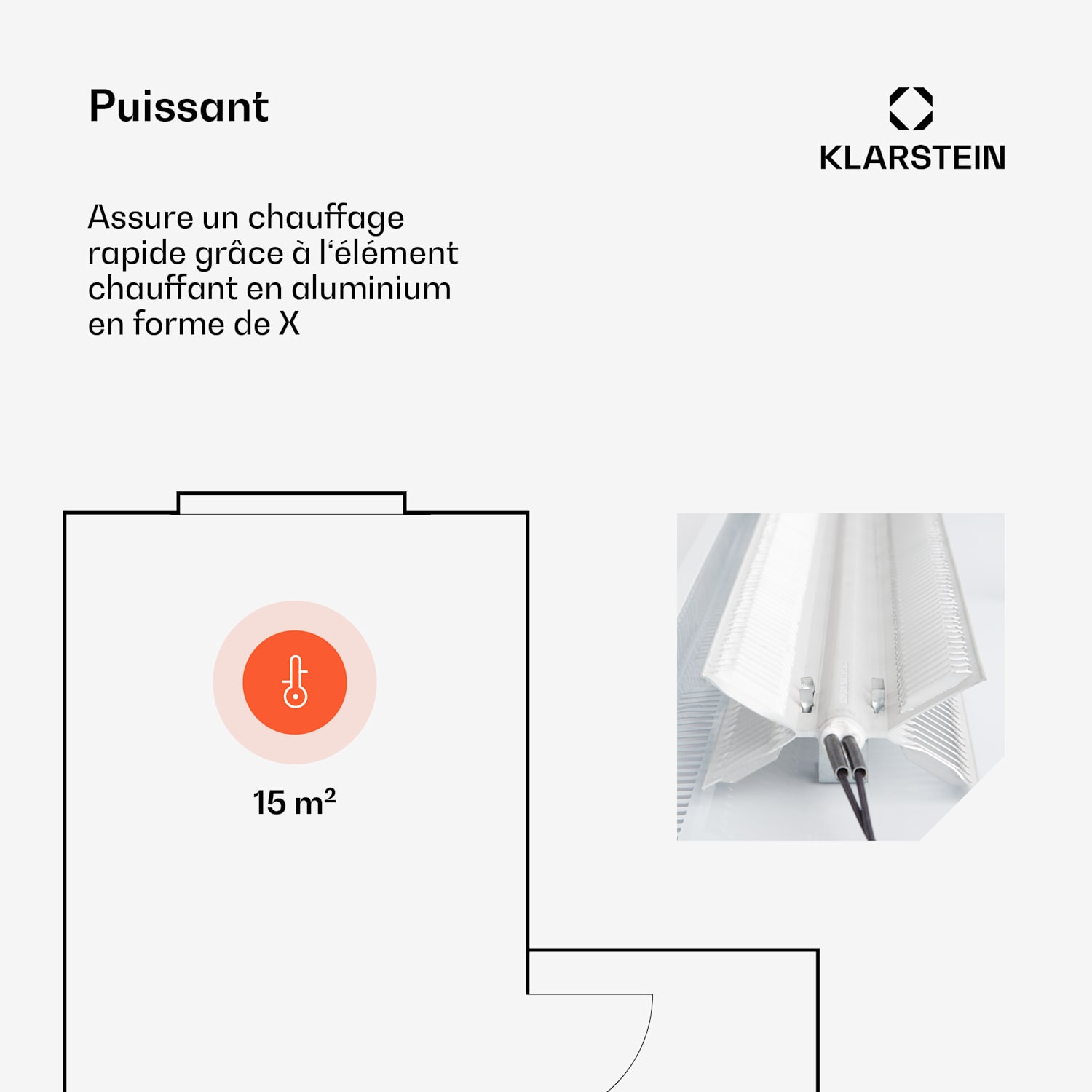 Bansin Smart 1500 radiateur à convection 1500 W contrôle par application 1500 W | Blanc