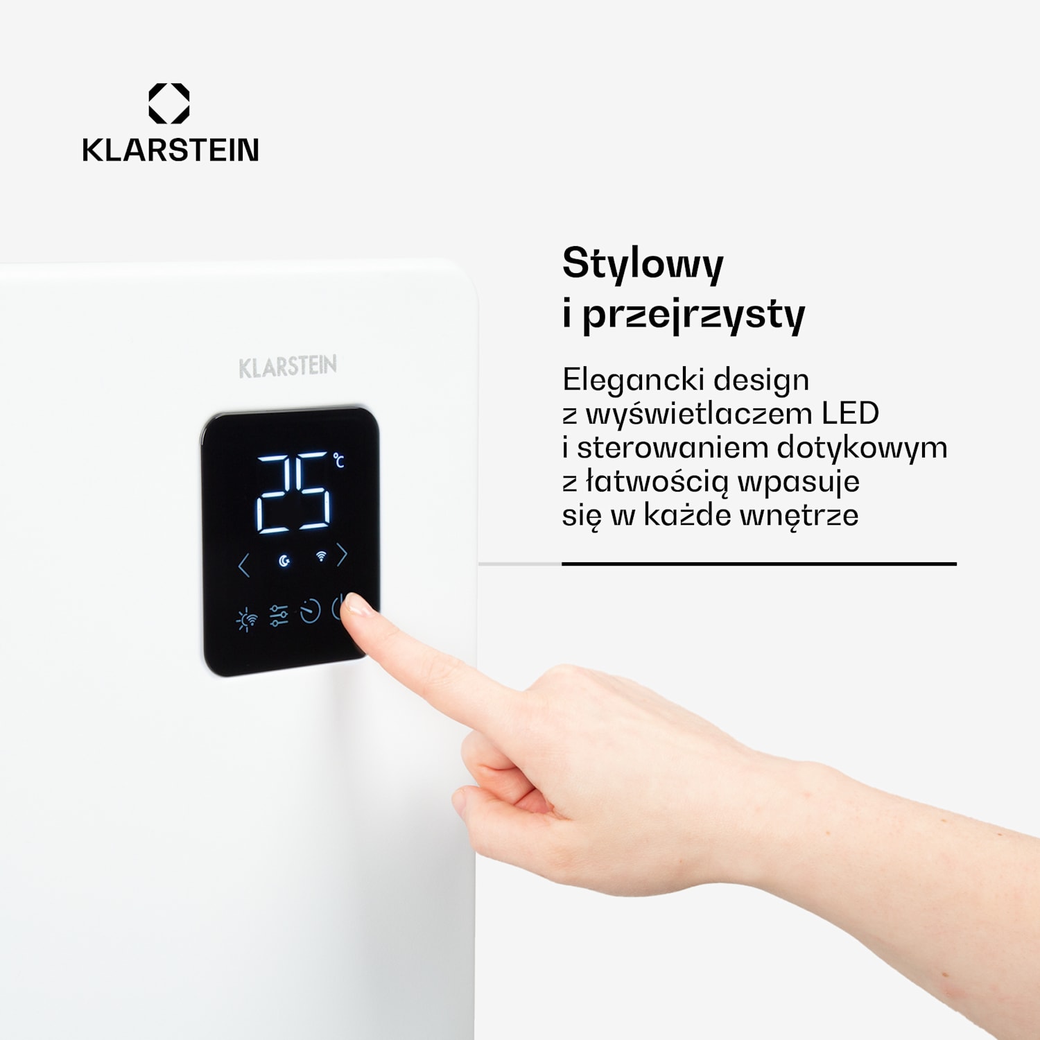 Bansin Smart 1500, grzejnik konwektorowy, 1500 W, sterowanie za pomocą aplikacji 1500 W | Biały