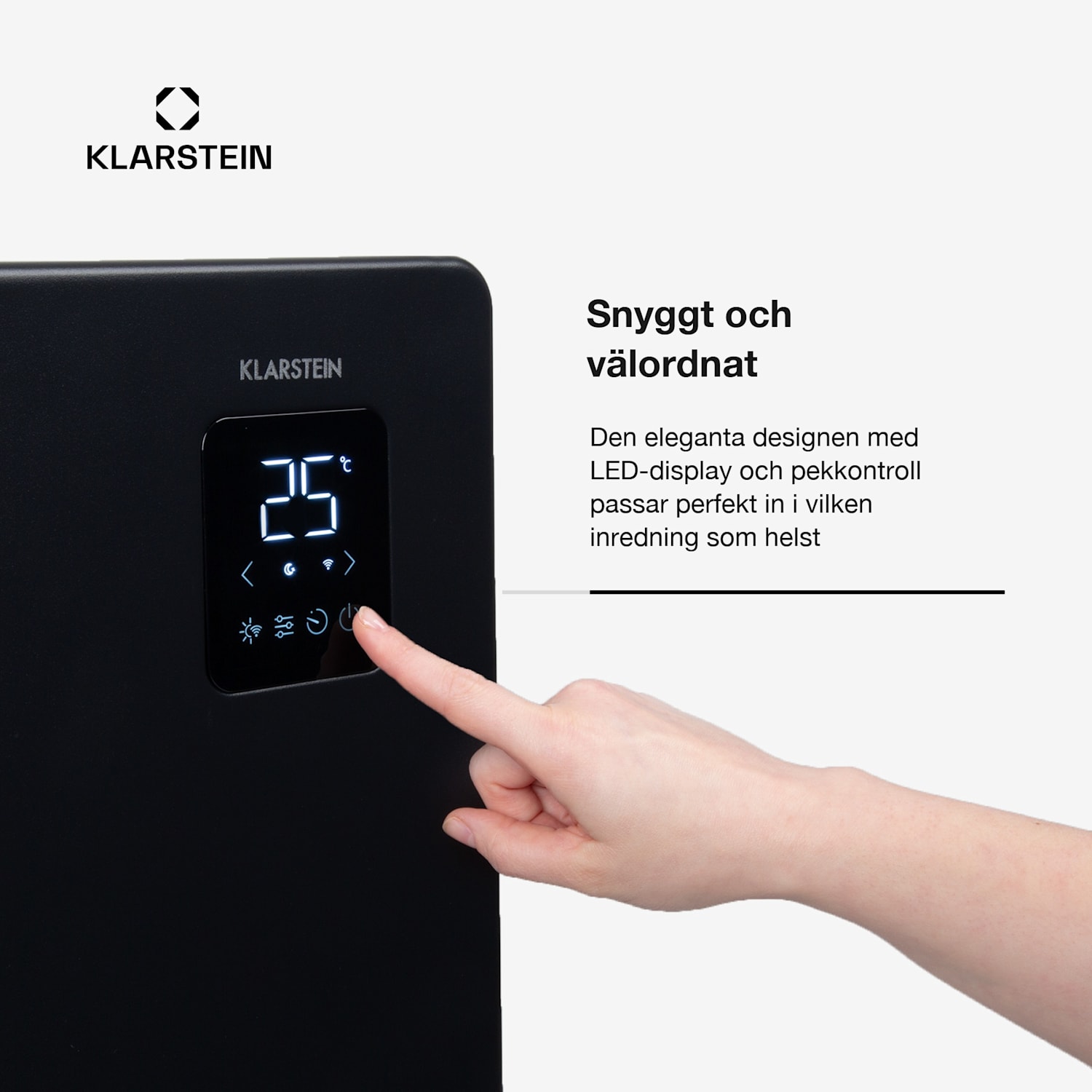 Bansin Smart 1500 konvektionsvärmare 1 500 W appstyrning 1500 W | Svart