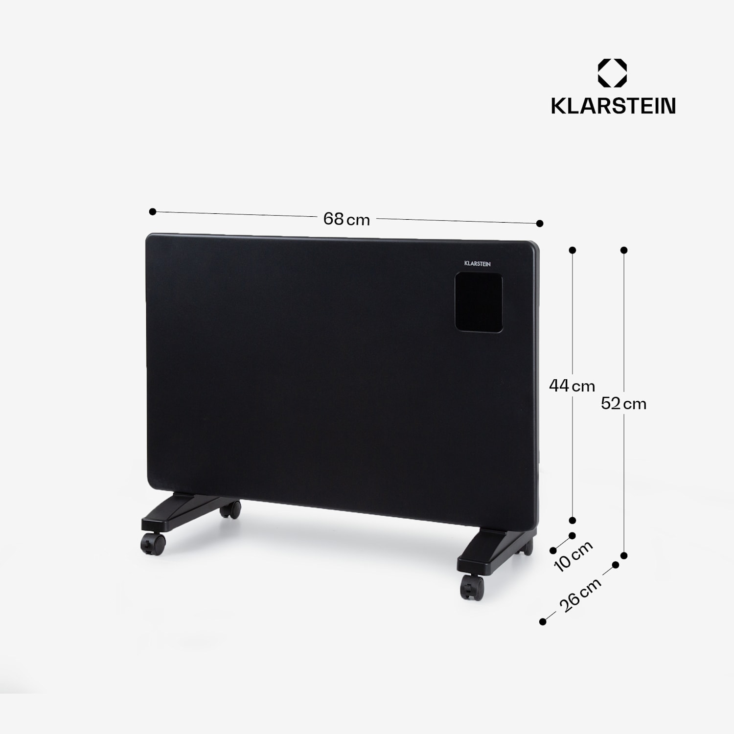 Bansin Smart 1500 Konvektionsheizgerät 1500W App-Steuerung 1500 W | Schwarz