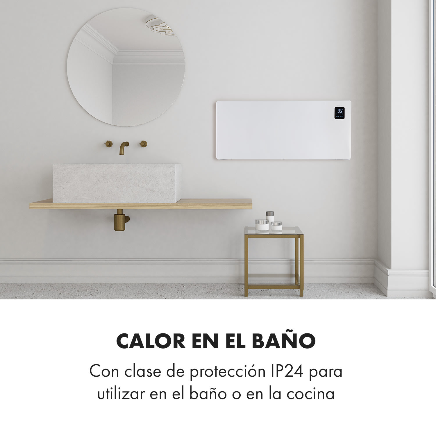 Bansin Smart 2500 Radiador eléctrico 2500W Control por aplicación 2500 W | Blanco