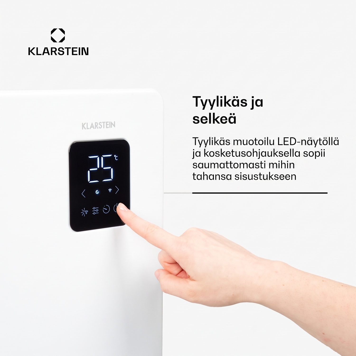 Bansin Smart 2500 -konvektiolämmitin, 2500W, ohjaus sovelluksella 2500 W | Valkoinen