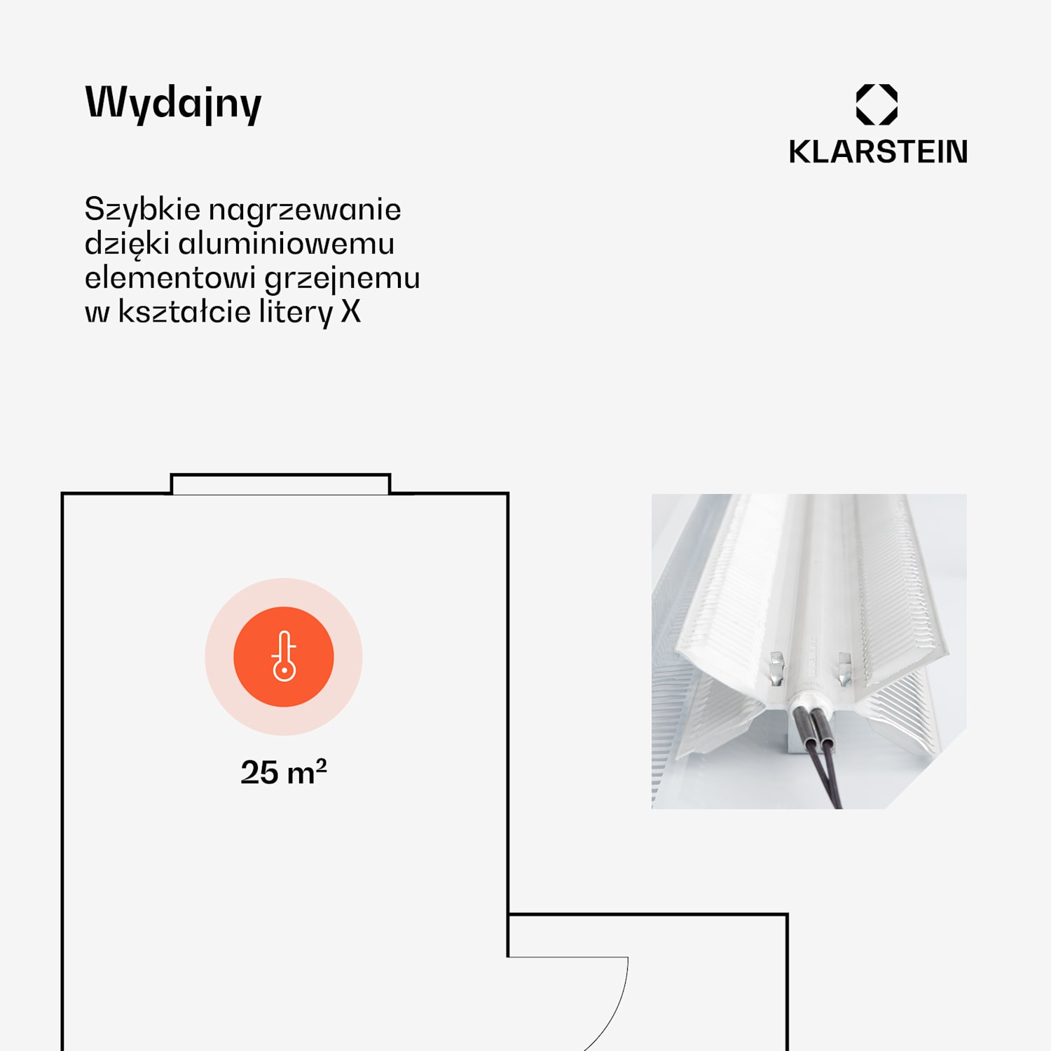Bansin Smart 2500, grzejnik konwektorowy, 2500 W, sterowanie za pomocą aplikacji 
