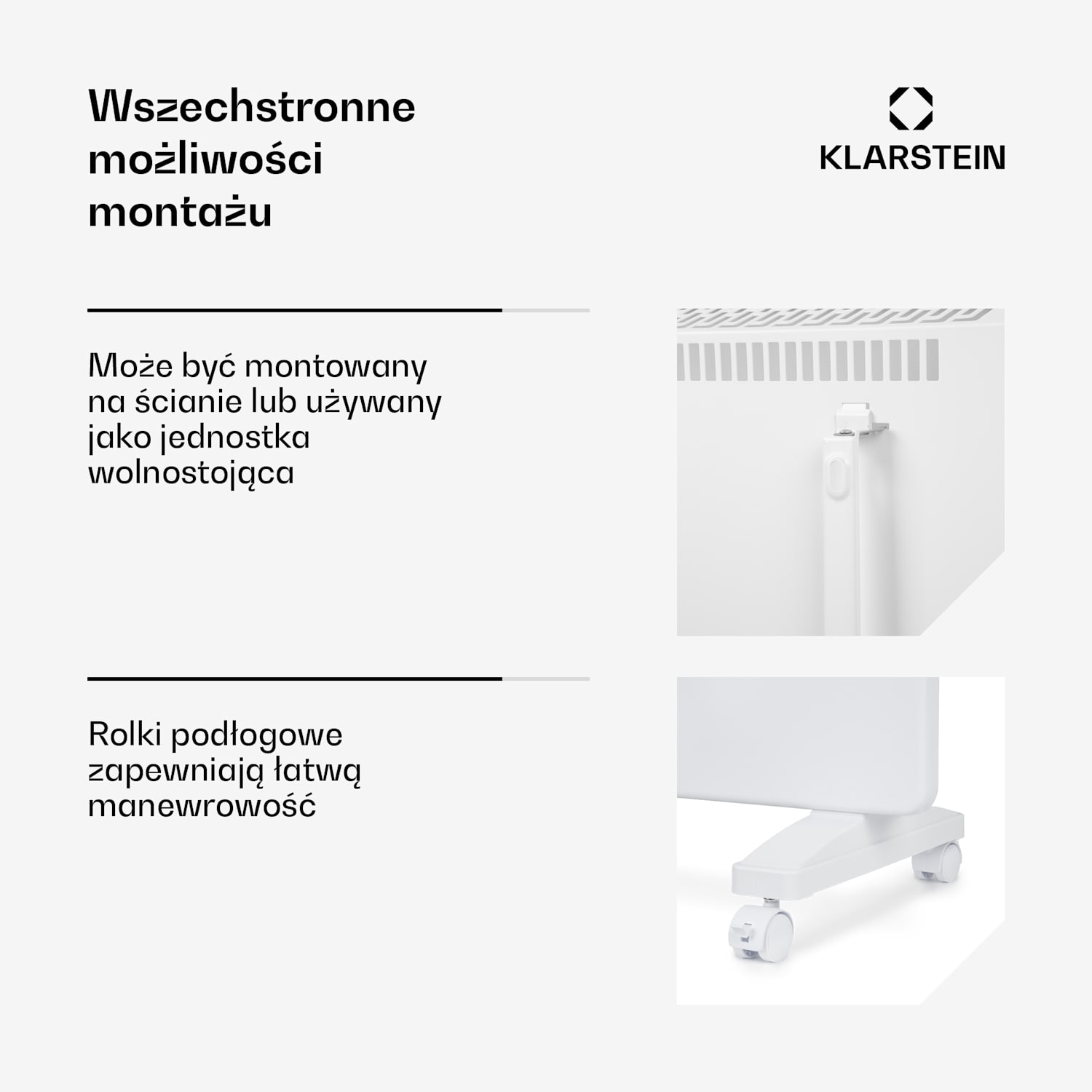 Bansin Smart 2500, grzejnik konwektorowy, 2500 W, sterowanie za pomocą aplikacji 