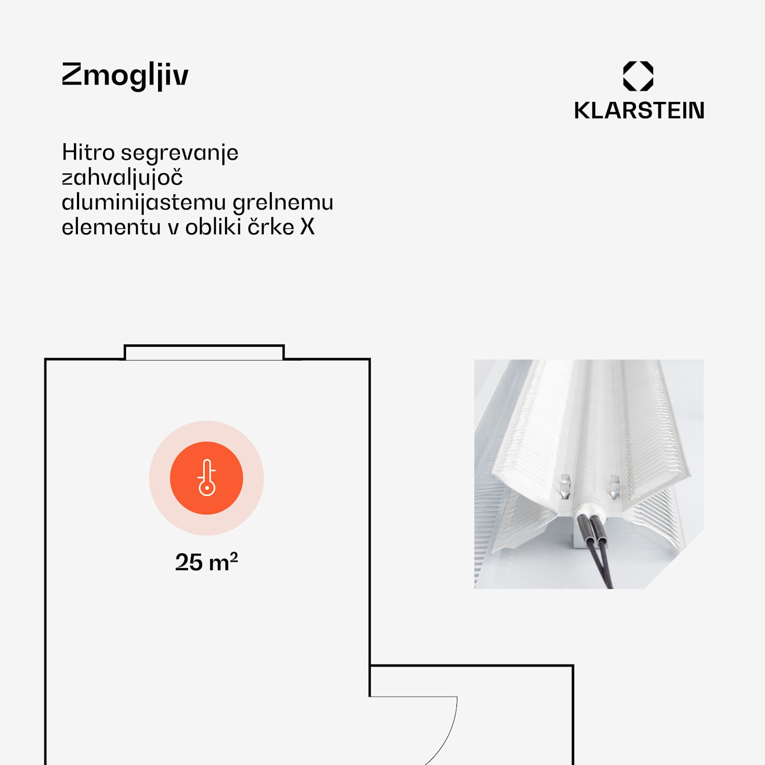 Bansin Smart 2500, konvektor, 2500 V, upravljanje prek aplikacije 
