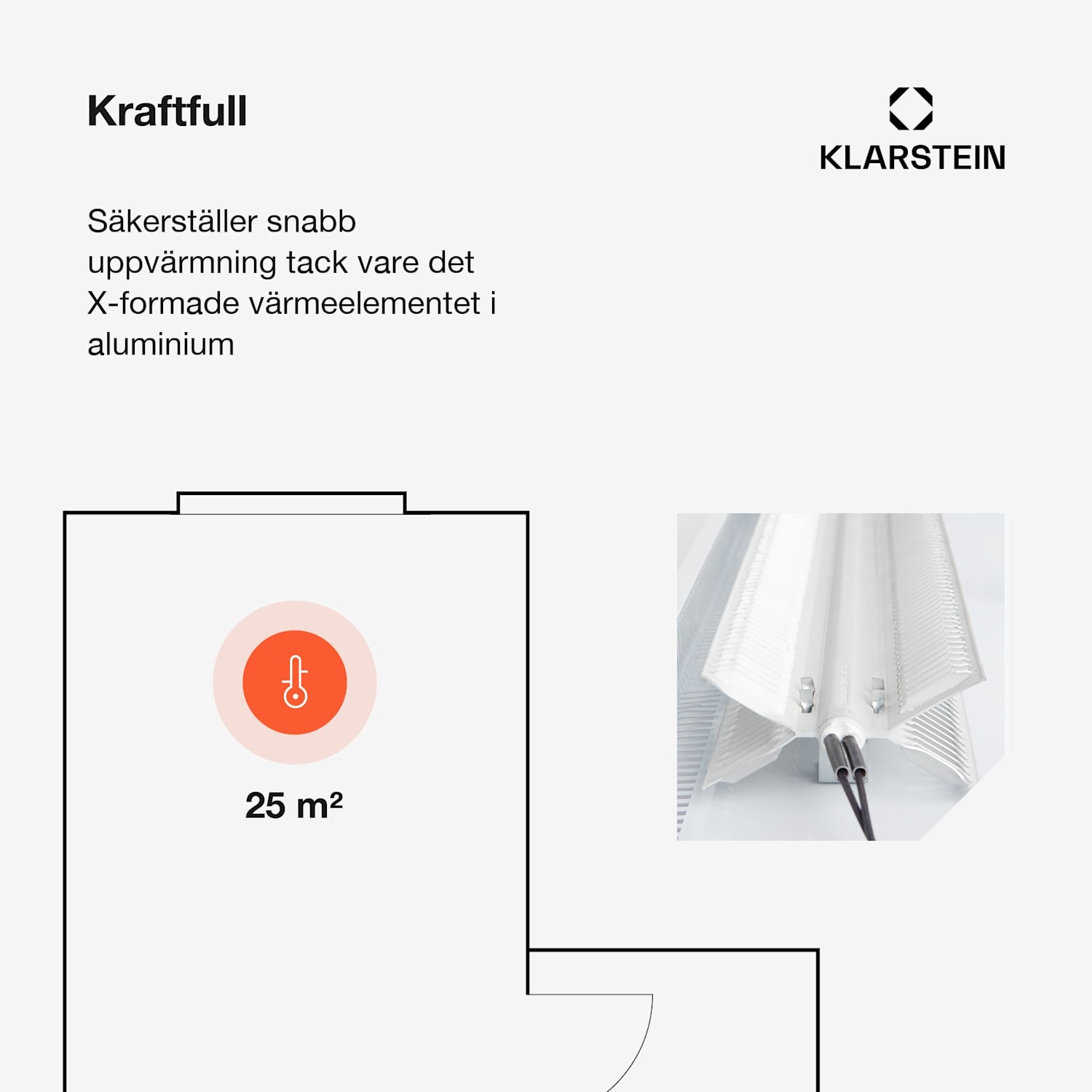 Bansin Smart 2500 konvektionsvärmare 2500 appstyrning 2500 W | Vit