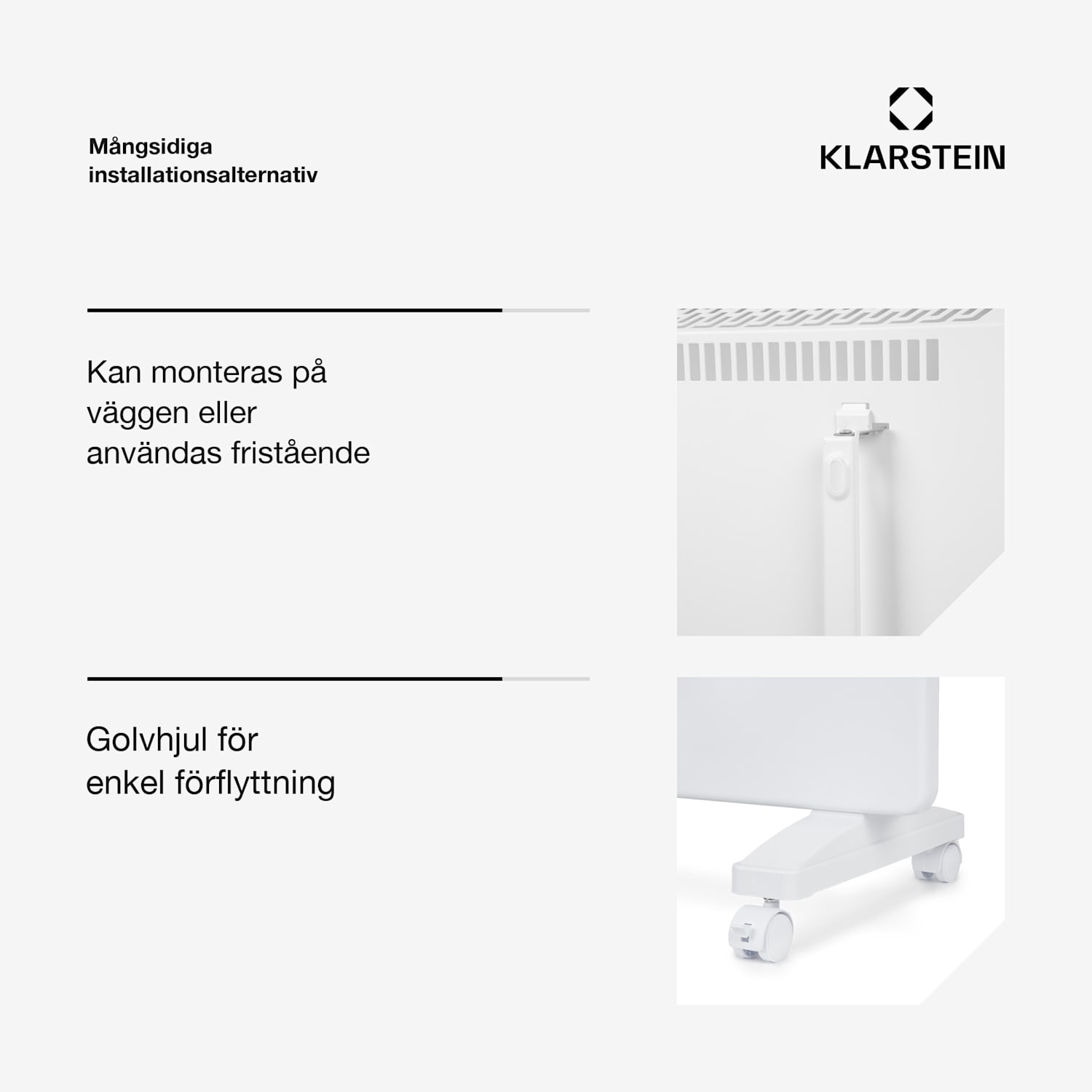Bansin Smart 2500 konvektionsvärmare 2500 appstyrning 2500 W | Vit