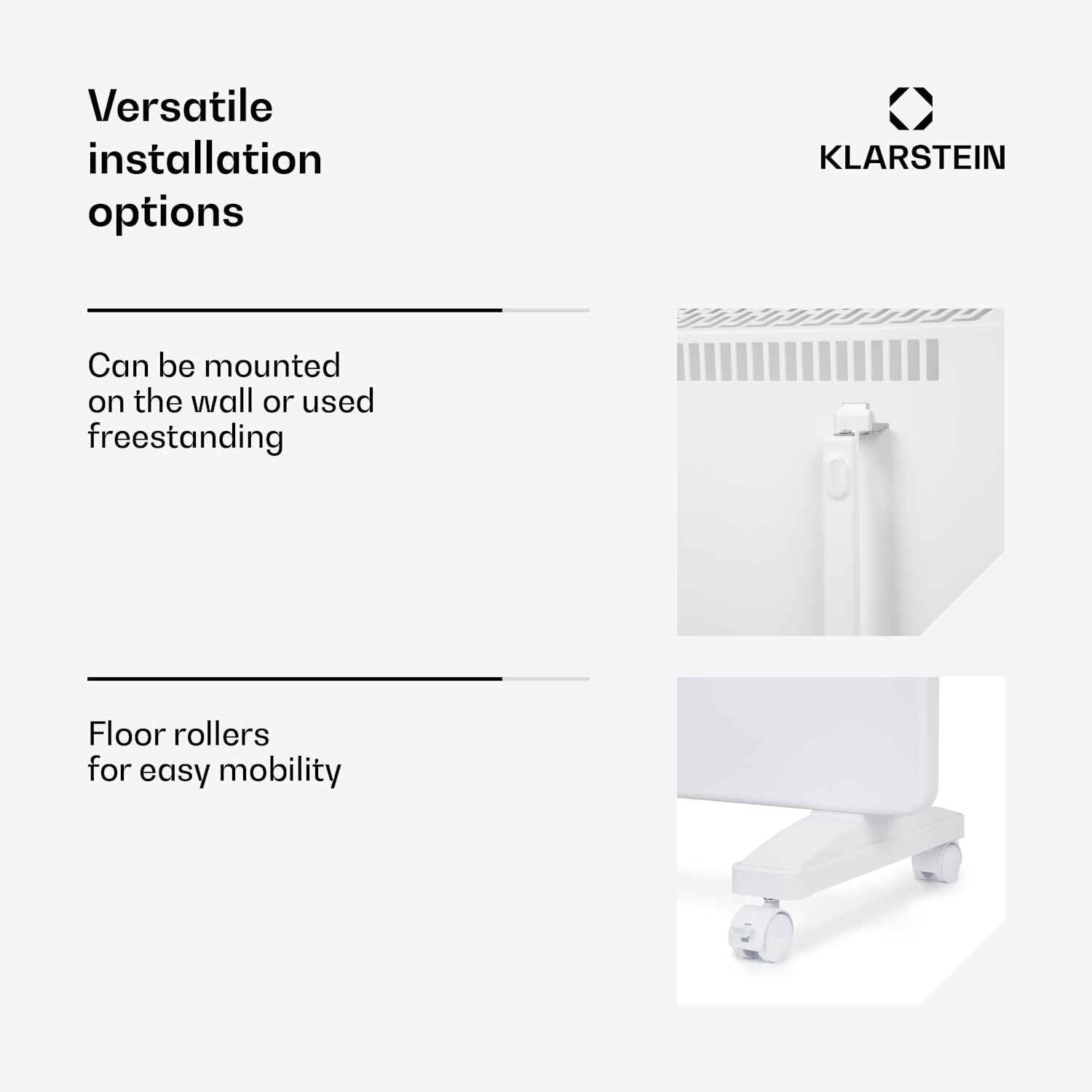 Bansin Smart 2500, Convection Heater, 2500W, App Control 2500 W | White