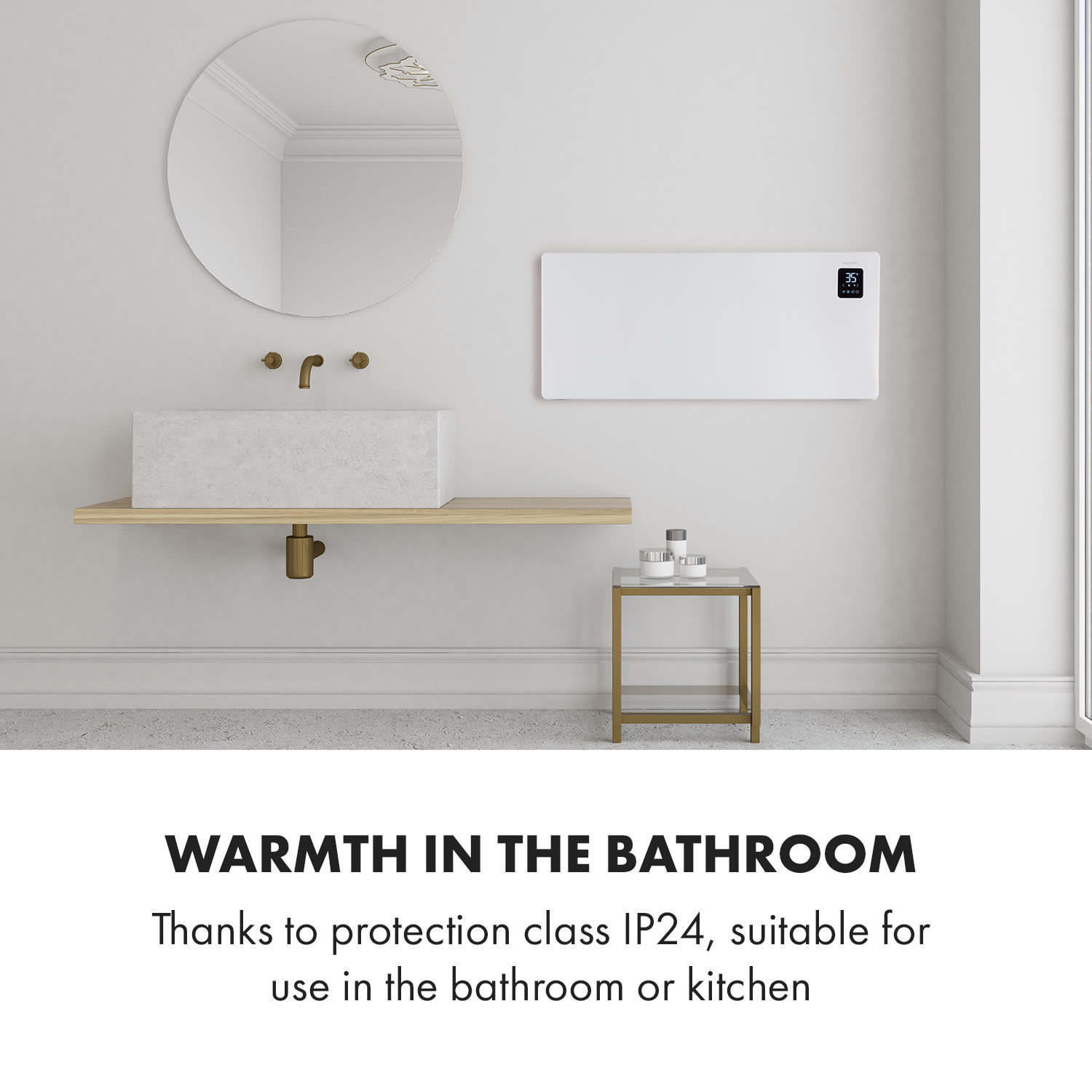 Bansin Smart 2500, convector,  2500 W, control prin intermediul aplicației 2500 W | Alb