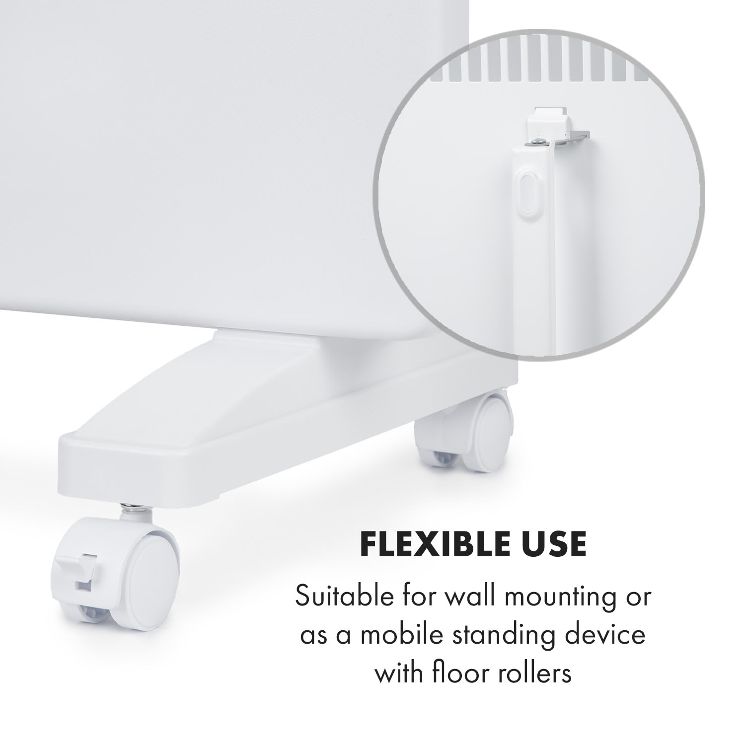 Bansin Smart 2500, convector,  2500 W, control prin intermediul aplicației 2500 W | Alb