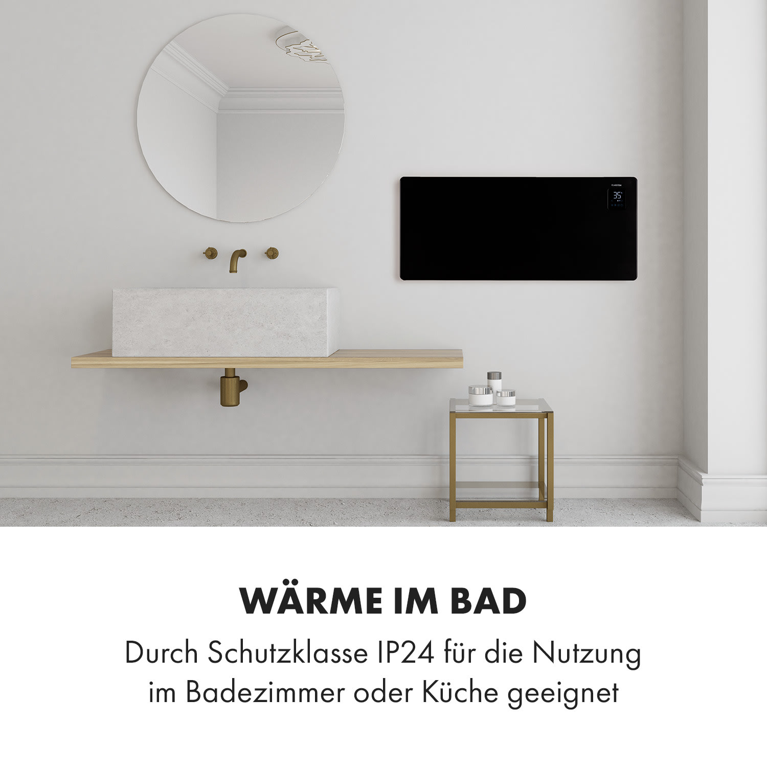 Bansin Smart 2500 Konvektionsheizgerät 2500W App-Steuerung 2500 W | Schwarz