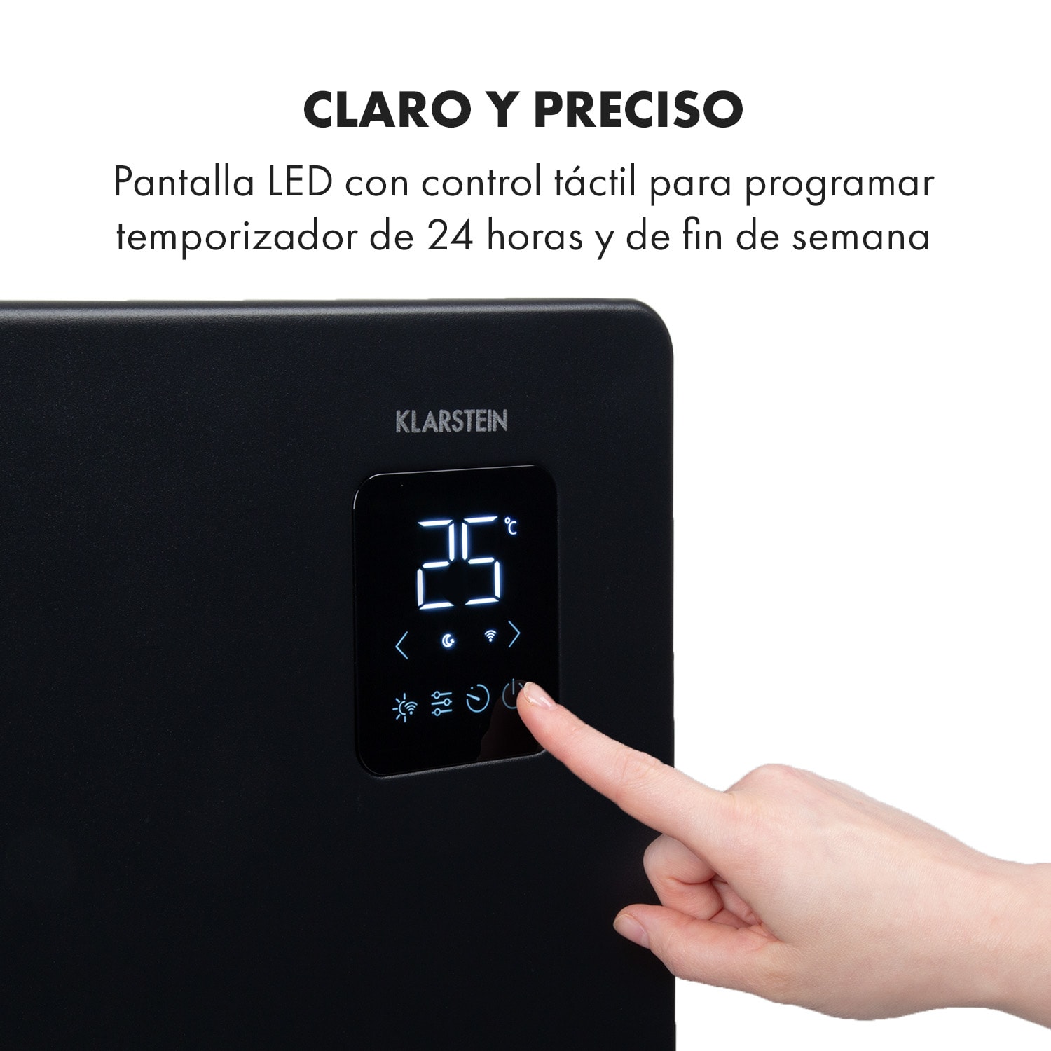 Bansin Smart 2500 Radiador eléctrico 2500W Control por aplicación 2500 W | Negro