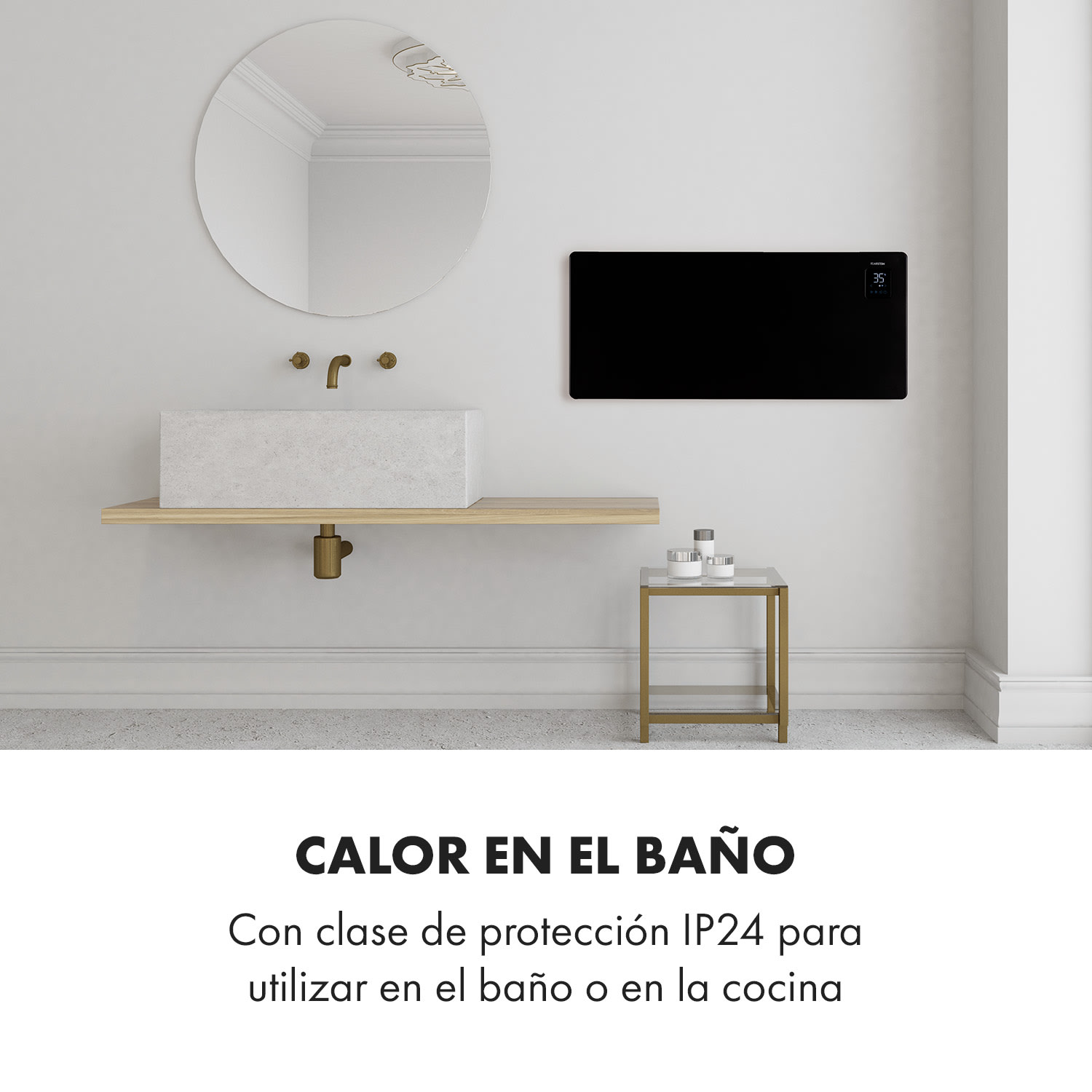 Bansin Smart 2500 Radiador eléctrico 2500W Control por aplicación 2500 W | Negro