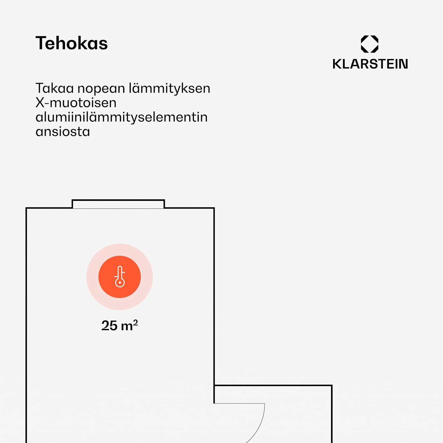 Bansin Smart 2500 -konvektiolämmitin, 2500W, ohjaus sovelluksella 2500 W | Musta