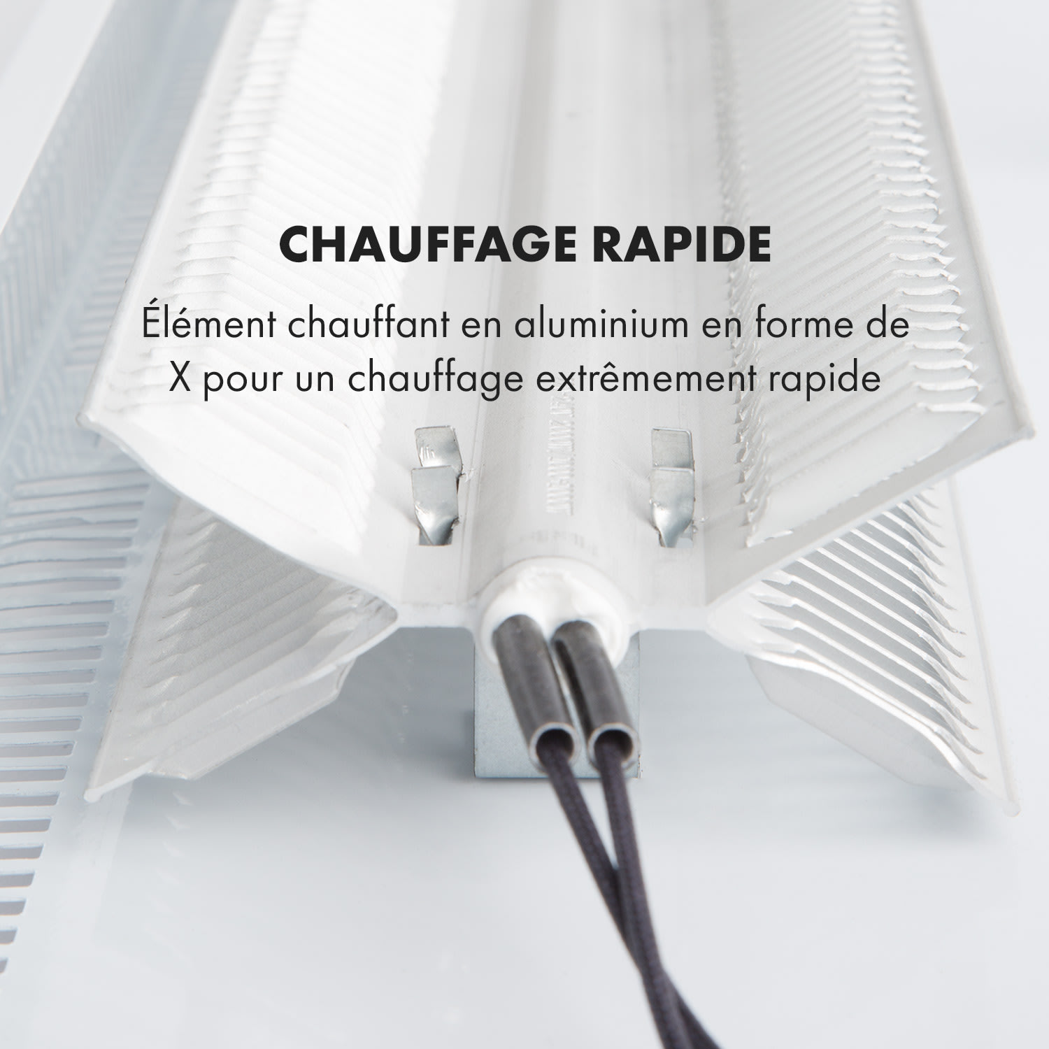 Bansin Smart 2500 radiateur à convection 2500 W contrôle par application 2500 W | Noir