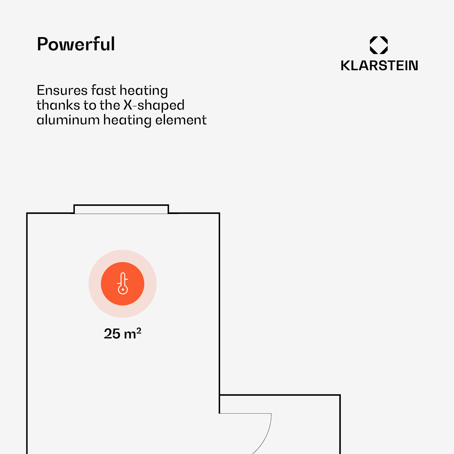 Bansin Smart 2500, Convection Heater, 2500W, App Control 2500 W | Black