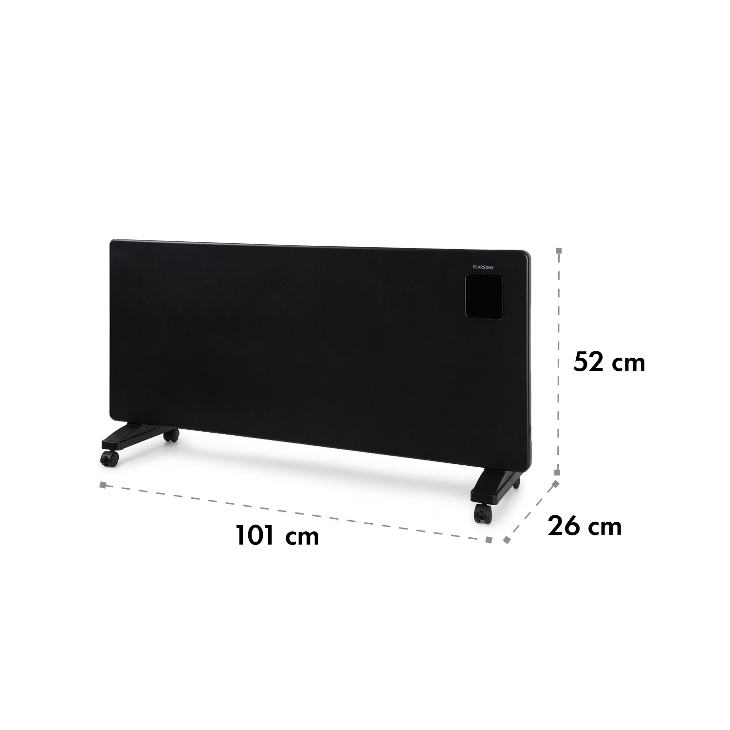 Bansin Smart 2500, konvektor, 2500 W, vezérlés applikáción keresztül 2500 W | Fekete