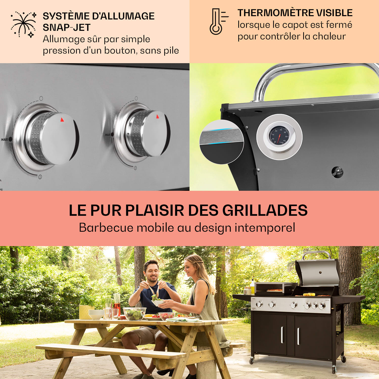 Kingsville XL combigrill gas pizzaoven 20,5 kW 5+1 brander 5 hoofdbrander + 1 zijbrander