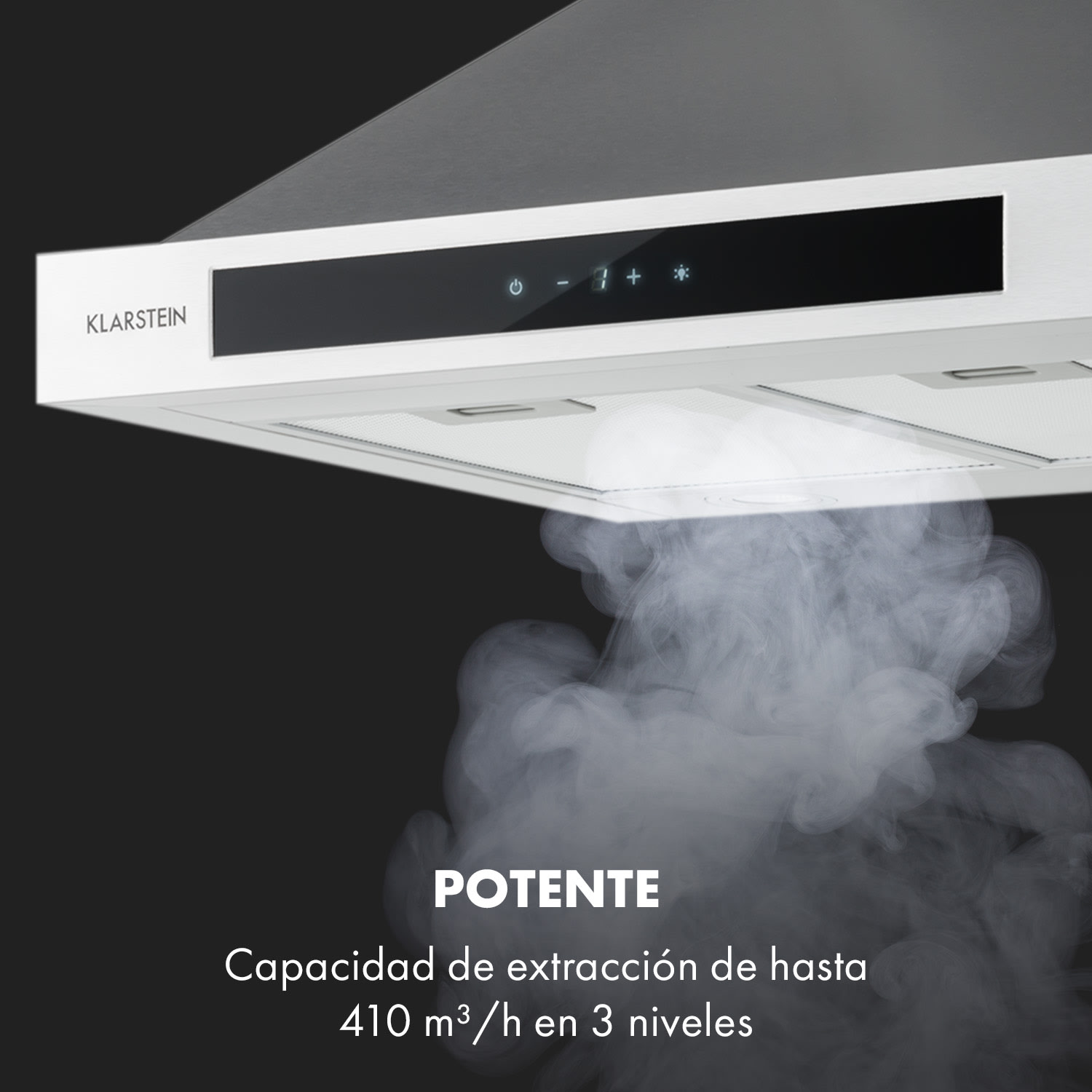 Zelda Eco 60 Campana extractora 240 W 3 niveles 410 m³/h LED EEK: A+ 