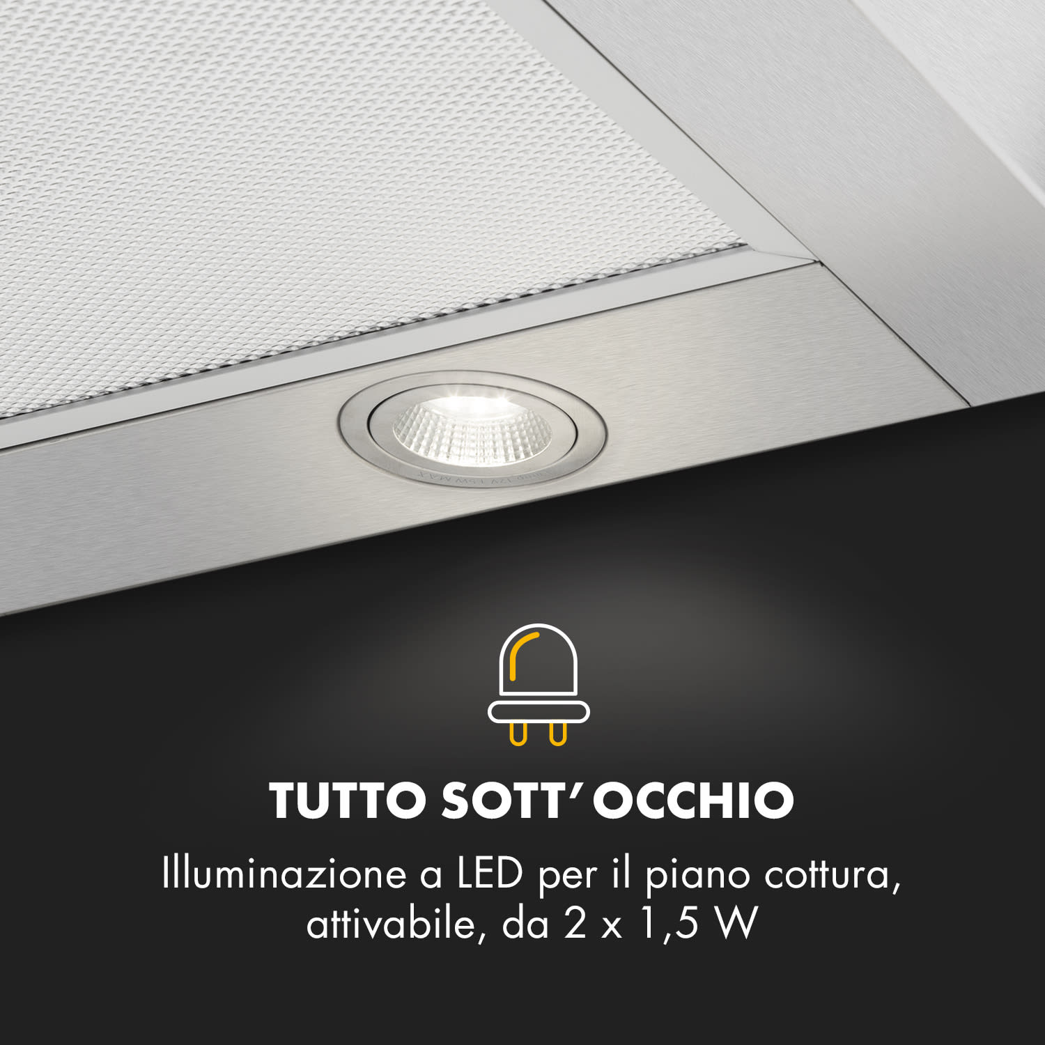 Zelda Eco 90, Cappa Aspirante 90 cm