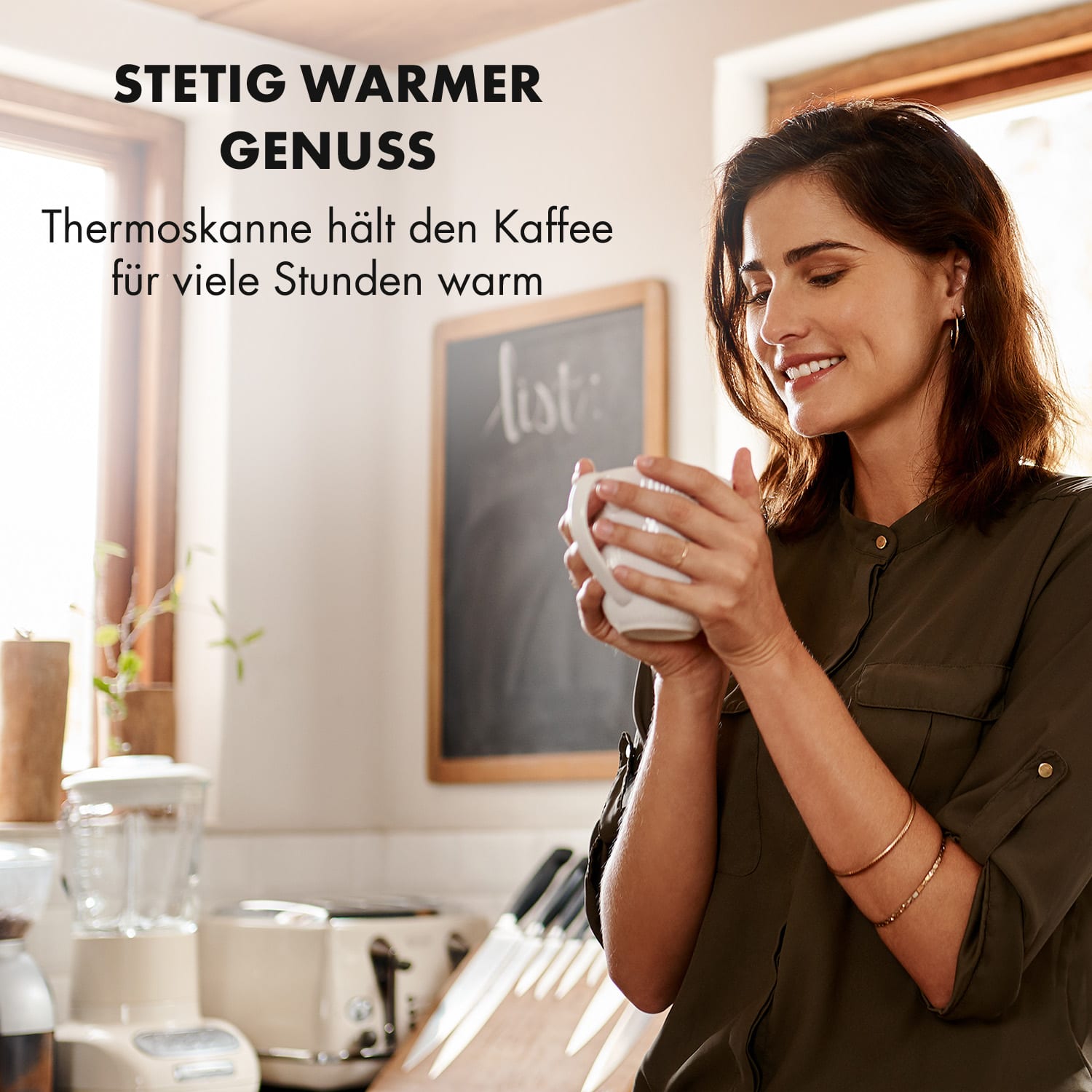 Arabica Thermoskanne Zubehör Ersatz Edelstahl silber/schwarz 