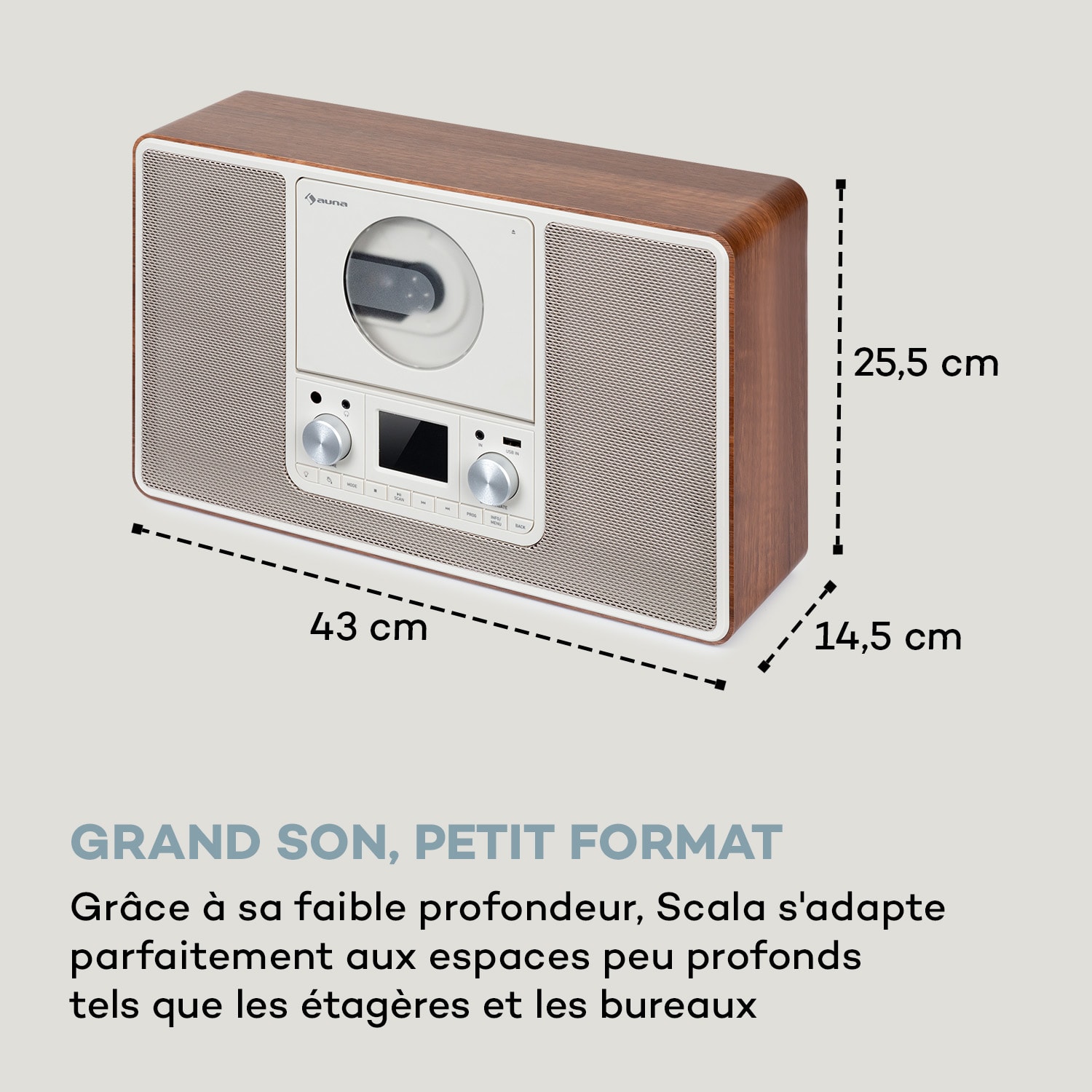 Scala VCD radio numérique CD BT MP3 radio DAB+ FM 