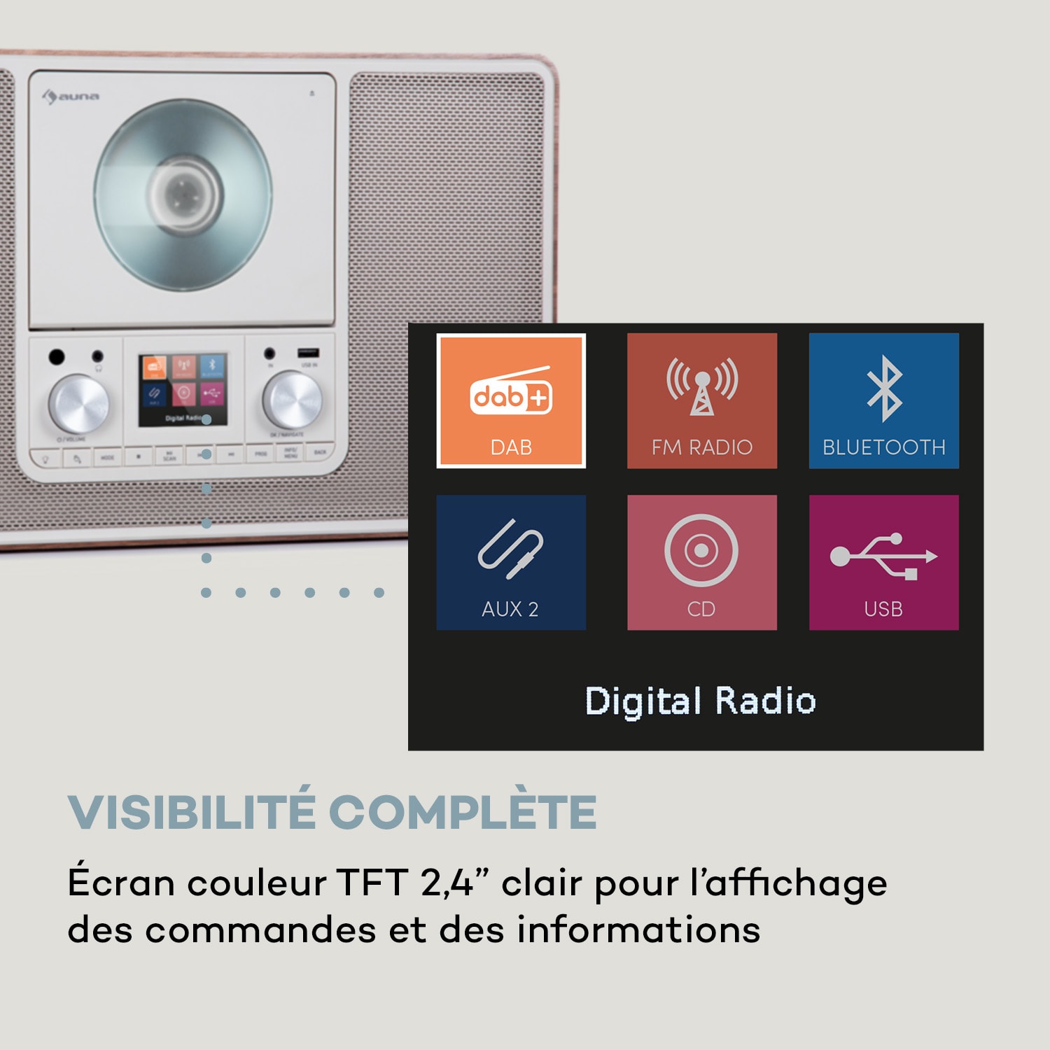 Scala VCD radio numérique CD BT MP3 radio DAB+ FM 