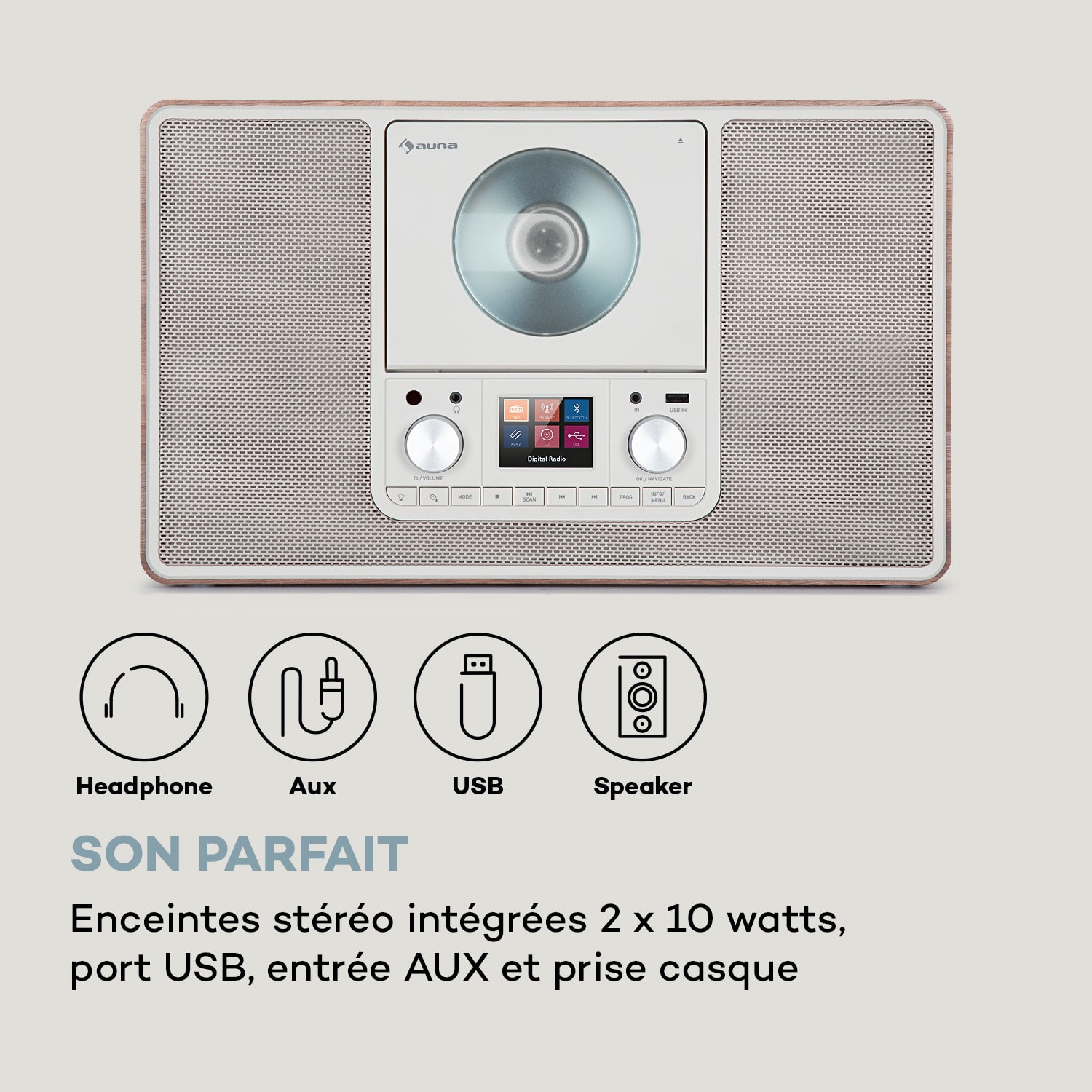 Scala VCD radio numérique CD BT MP3 radio DAB+ FM