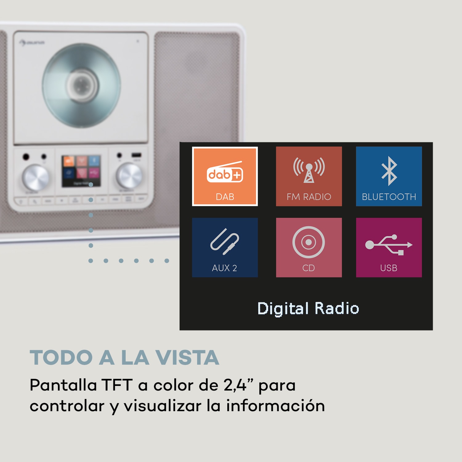 Scala VCD Radio digital CD BT MP3 DAB+ Radio FM 