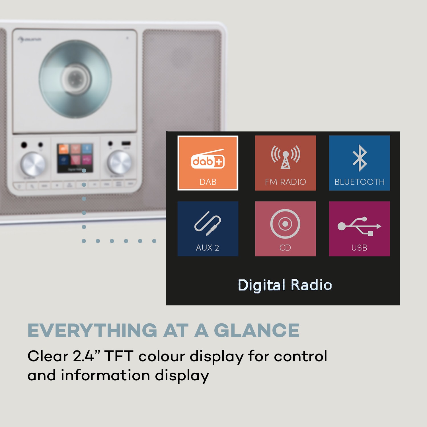 Scala VCD, radio cyfrowe, CD, BT, MP3, DAB+, radio FM