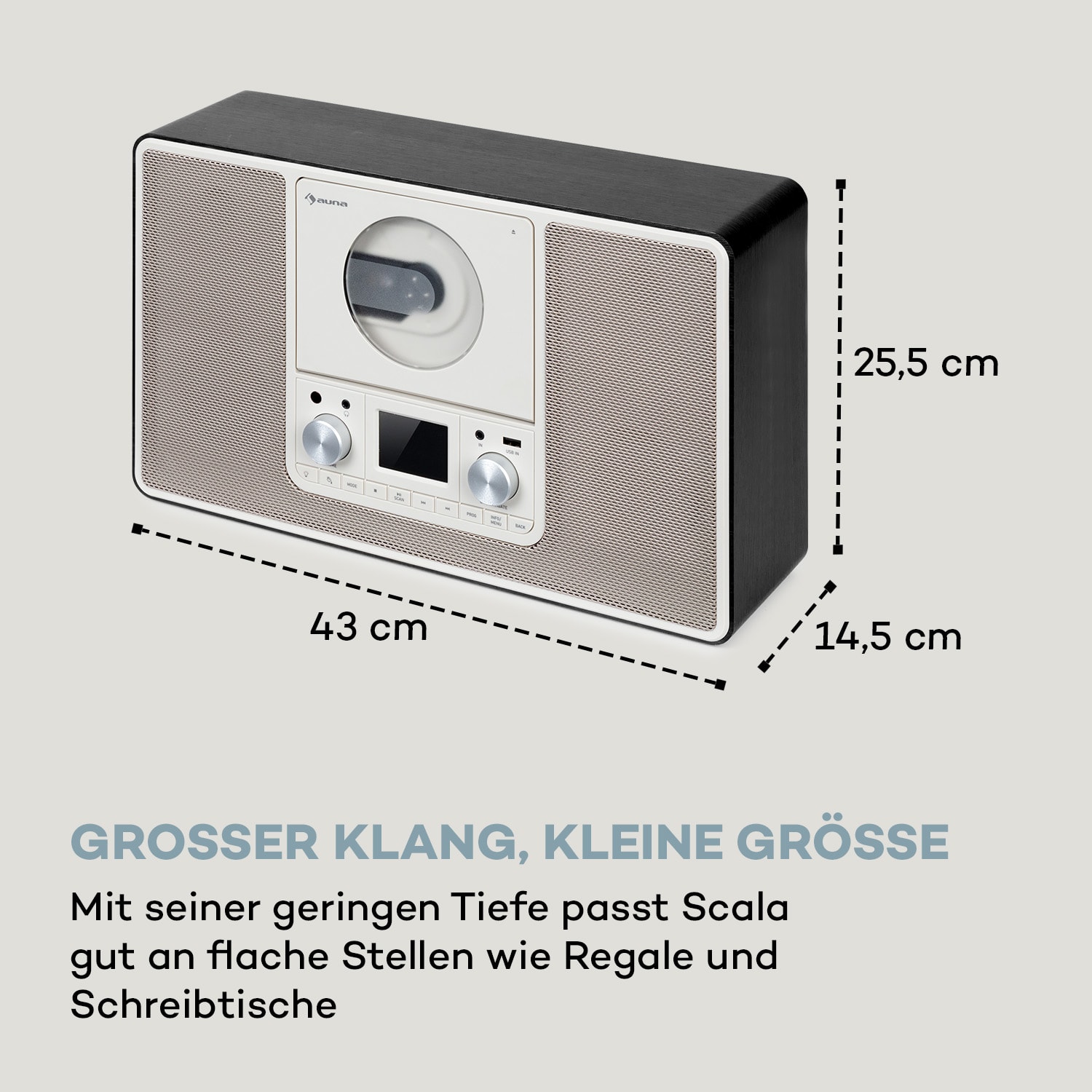 Scala VCD Digitalradio CD BT MP3 DAB+ UKW Radio 