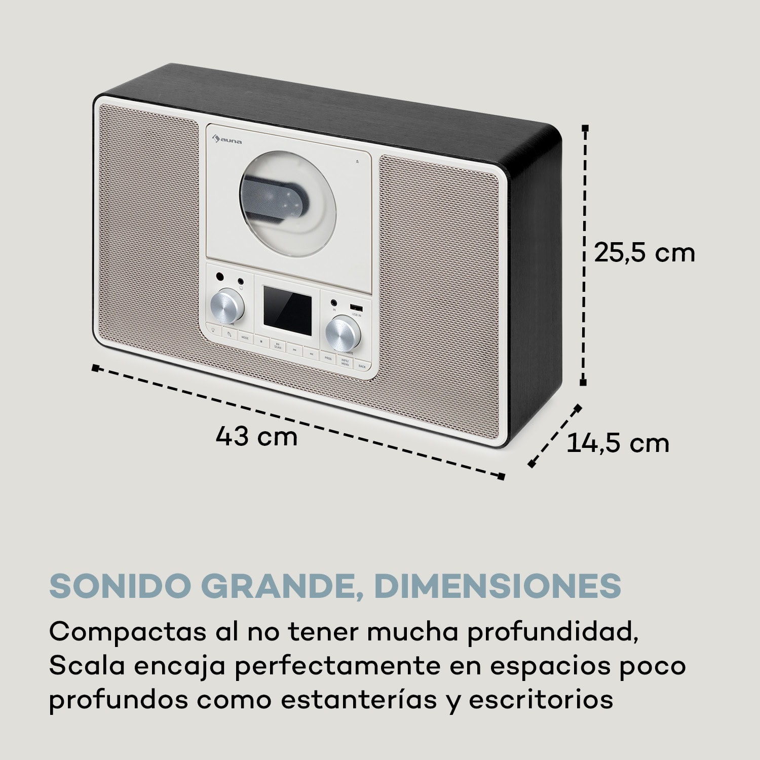 Scala VCD Radio digital CD BT MP3 DAB+ Radio FM 