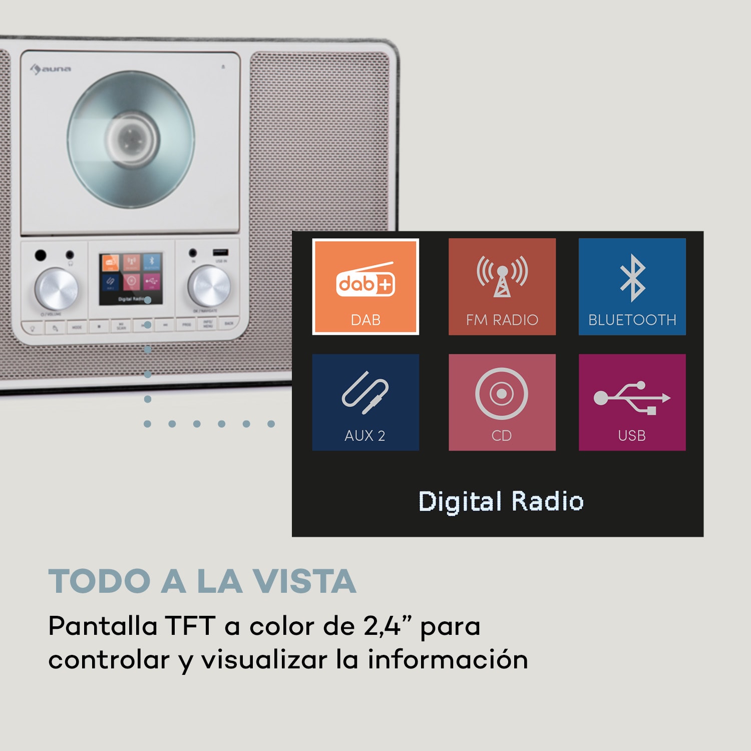 Scala VCD Radio digital CD BT MP3 DAB+ Radio FM 