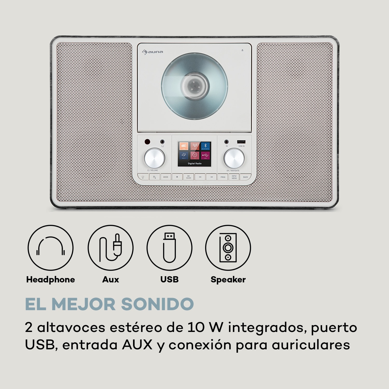 Scala VCD Radio digital CD BT MP3 DAB+ Radio FM 