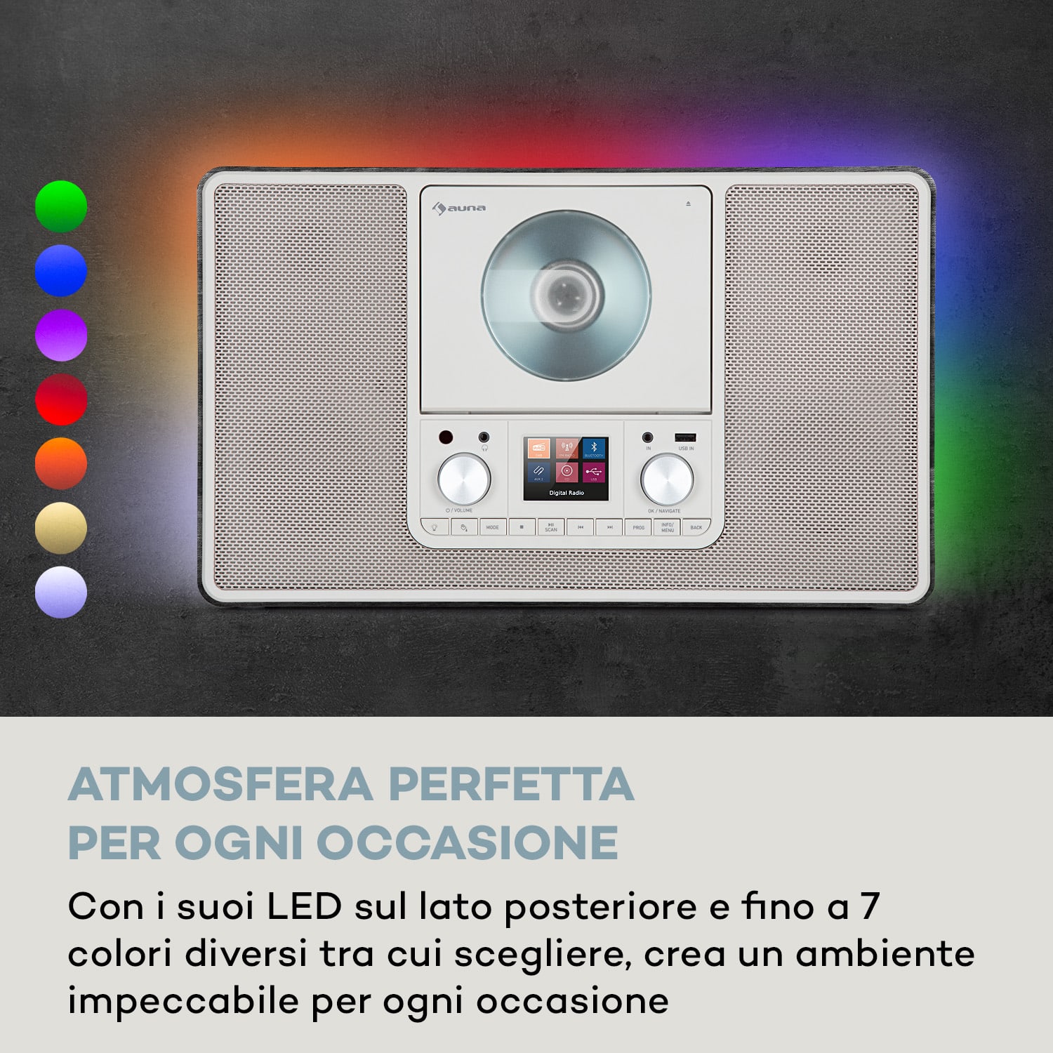 Scala VCD, Radio Digitale, CD, BT, MP3, DAB+, FM 