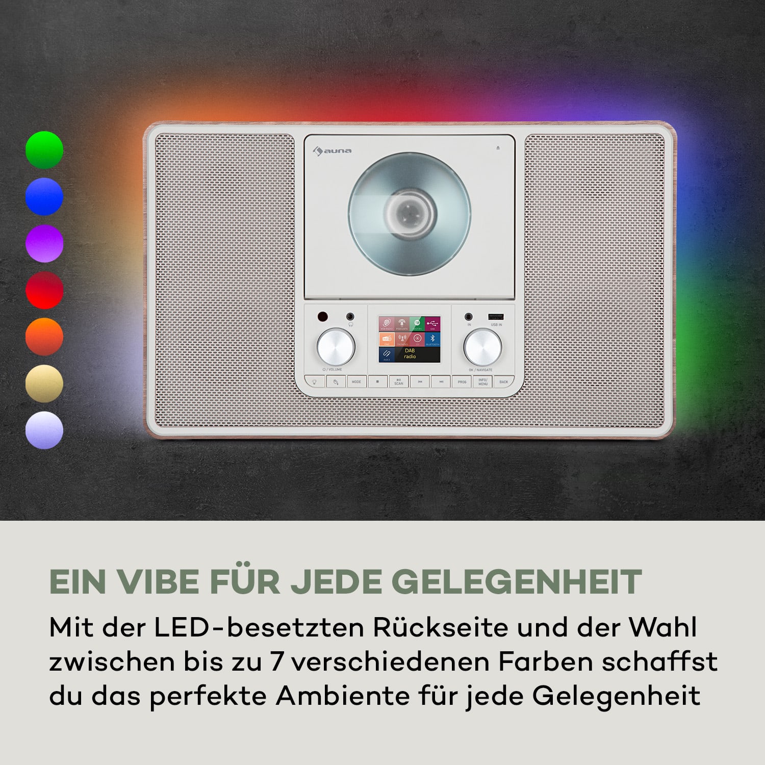 Scala VCD-IR Internetradio WLAN CD BT MP3 DAB+ UKW Radio 