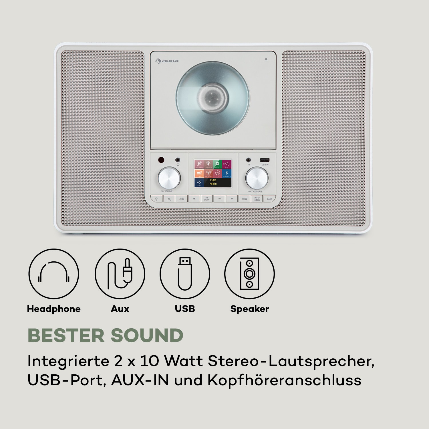 Scala VCD-IR Internetradio WLAN CD BT MP3 DAB+ UKW Radio 