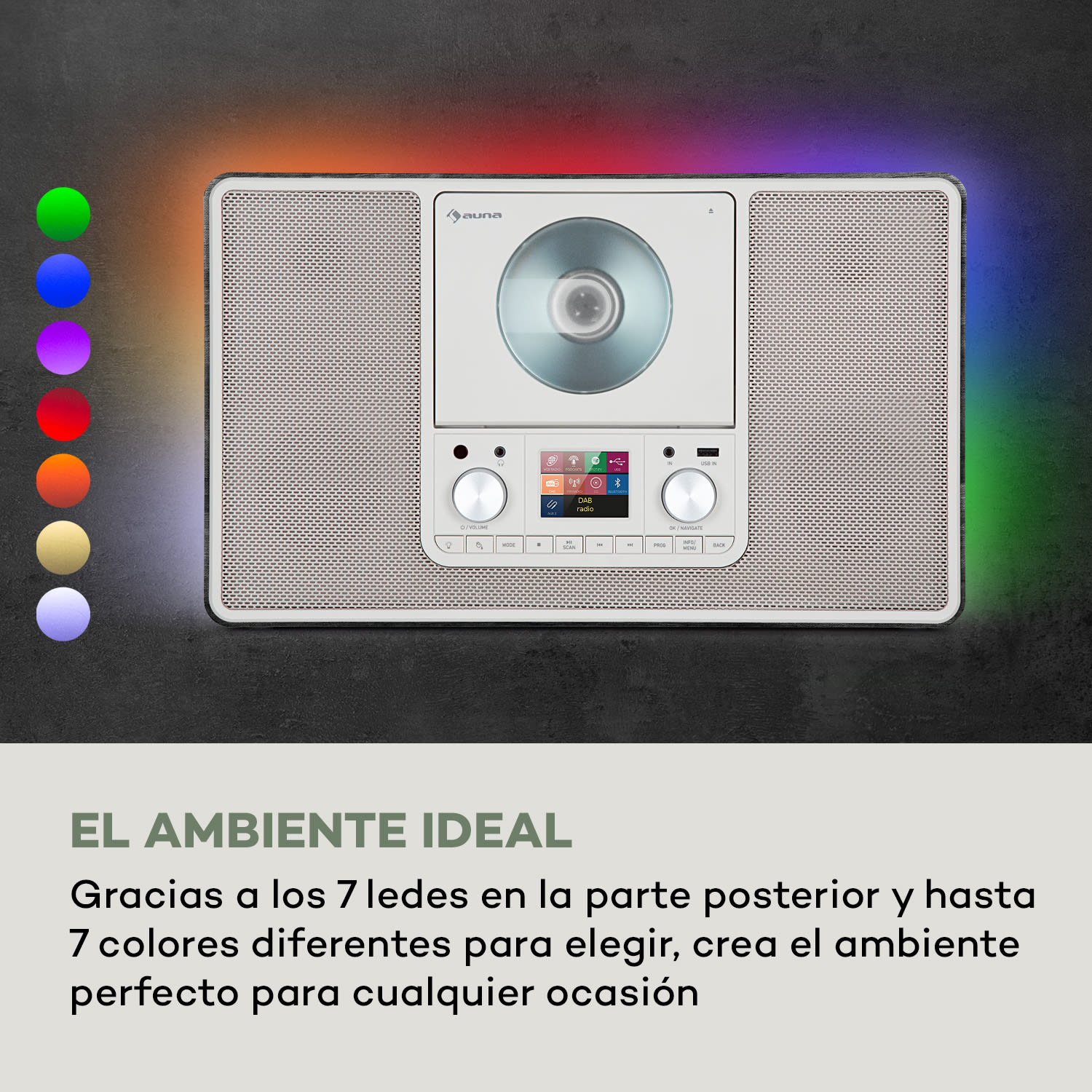 Scala VCD-IR Radio por Internet WiFi CD BT MP3 DAB+ Radio FM