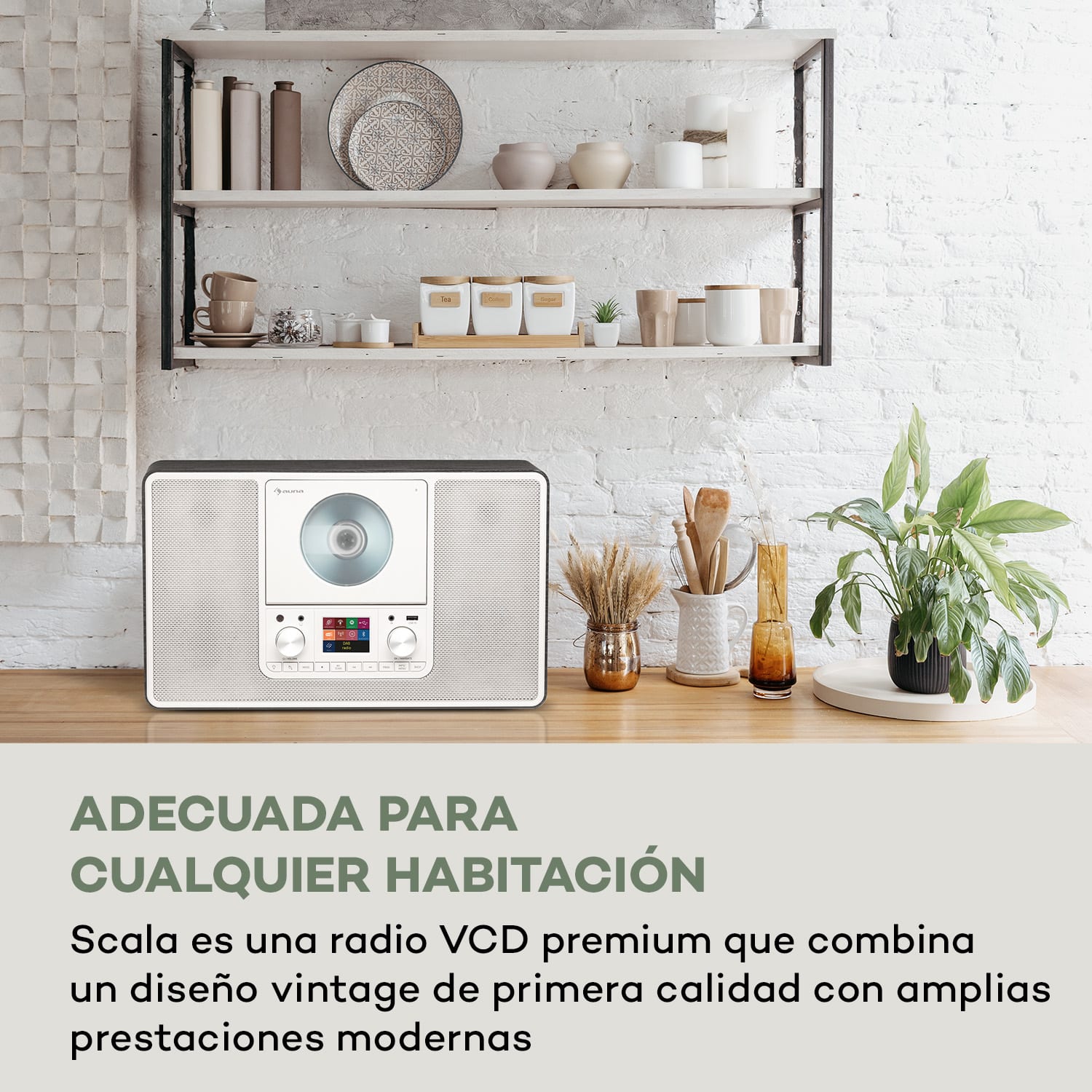 Scala VCD-IR Radio por Internet WiFi CD BT MP3 DAB+ Radio FM