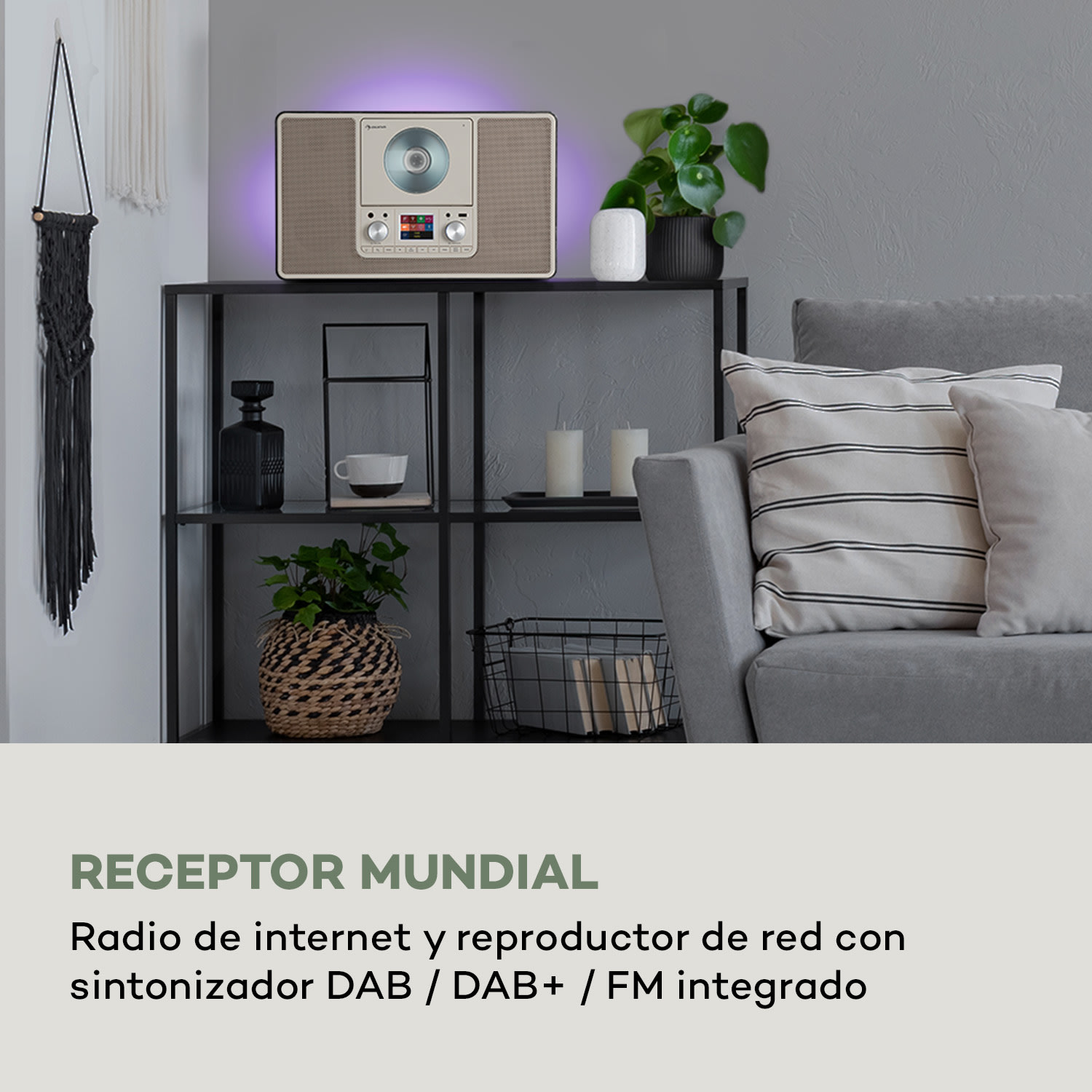 Scala VCD-IR Radio por Internet WiFi CD BT MP3 DAB+ Radio FM