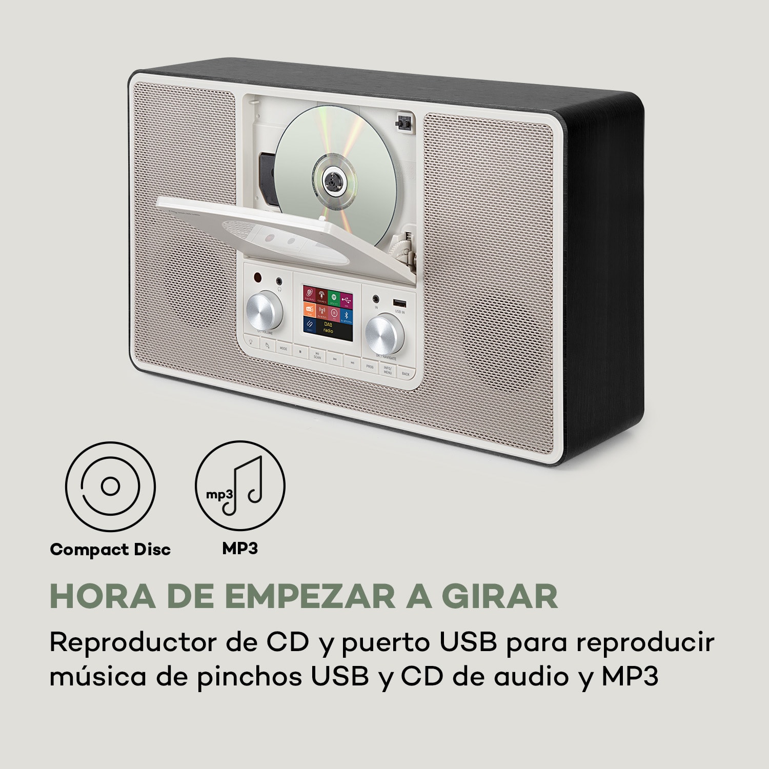 Scala VCD-IR Radio por Internet WiFi CD BT MP3 DAB+ Radio FM