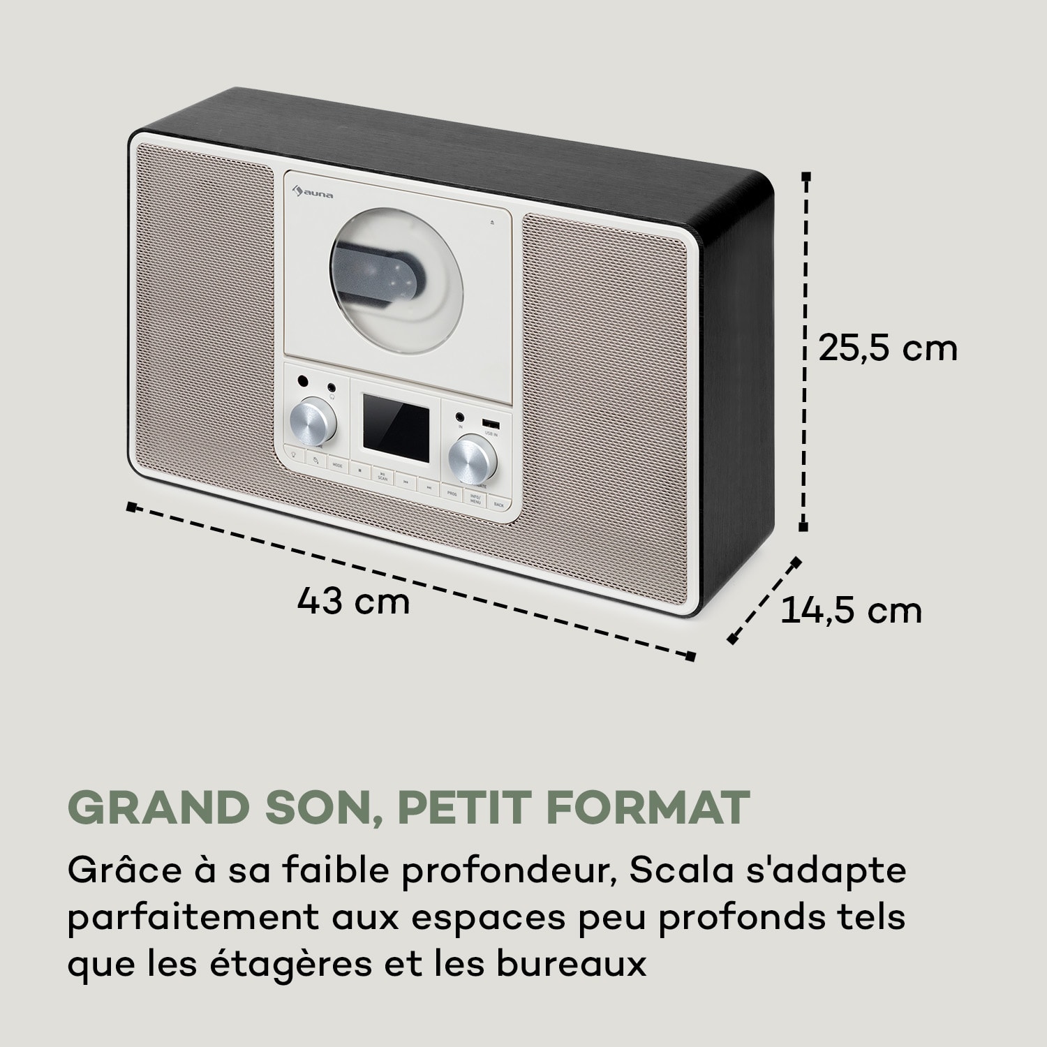 Scala VCD-IR radio Internet Wifi CD BT MP3 DAB+ FM Radio 