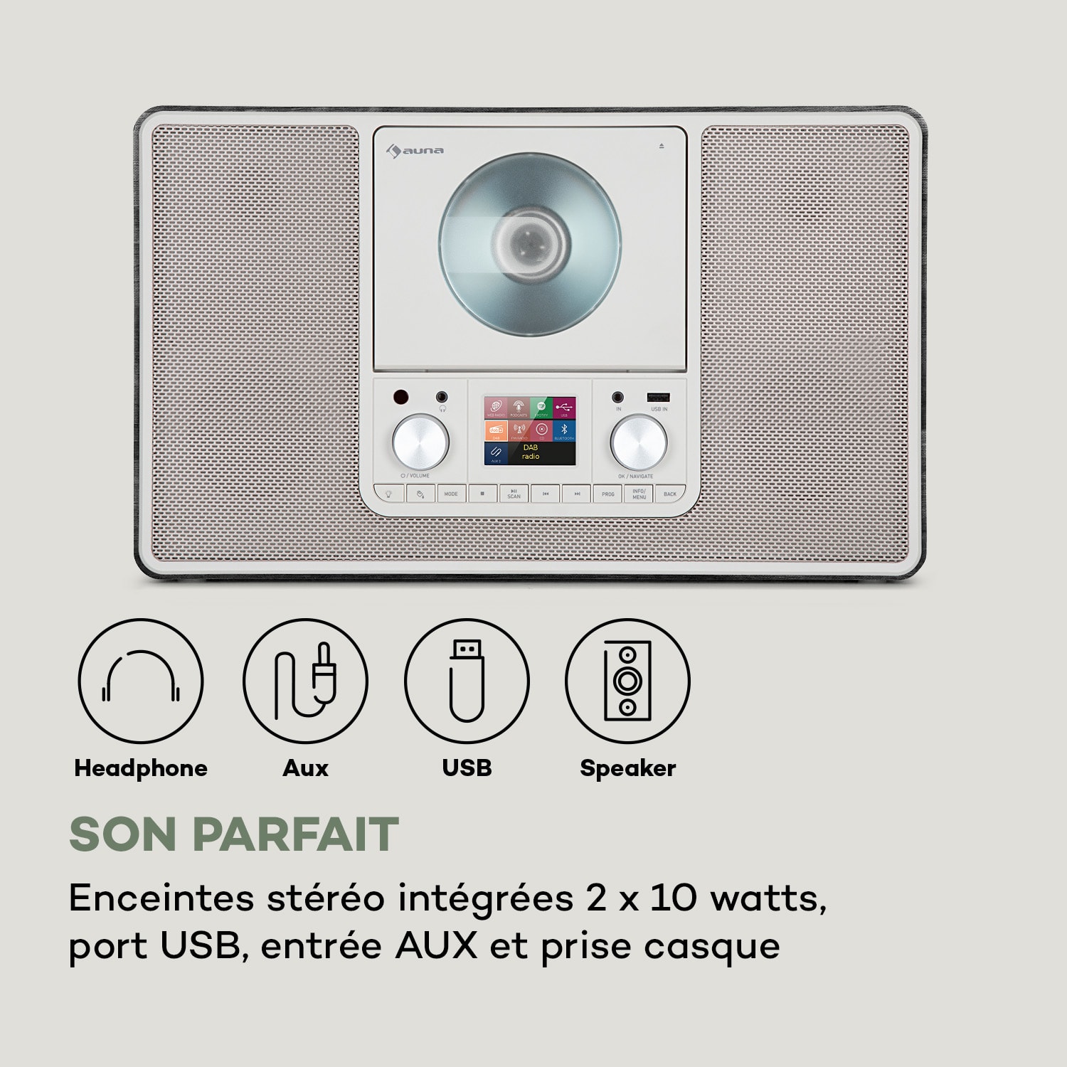 Scala VCD-IR radio Internet Wifi CD BT MP3 DAB+ FM Radio 