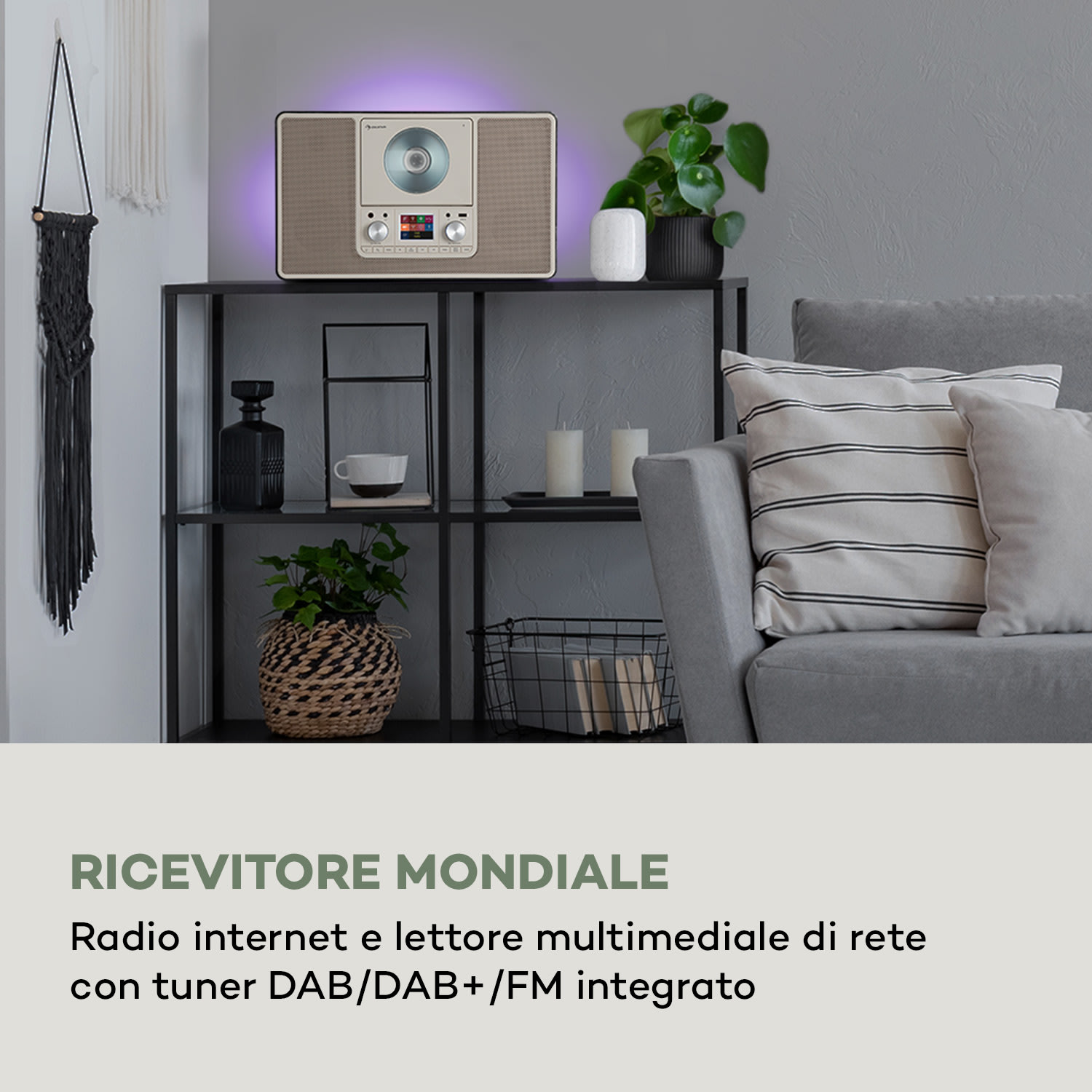 Scala VCD-IR, radio internet, WIFI, CD, BT, MP3, DAB+, FM 