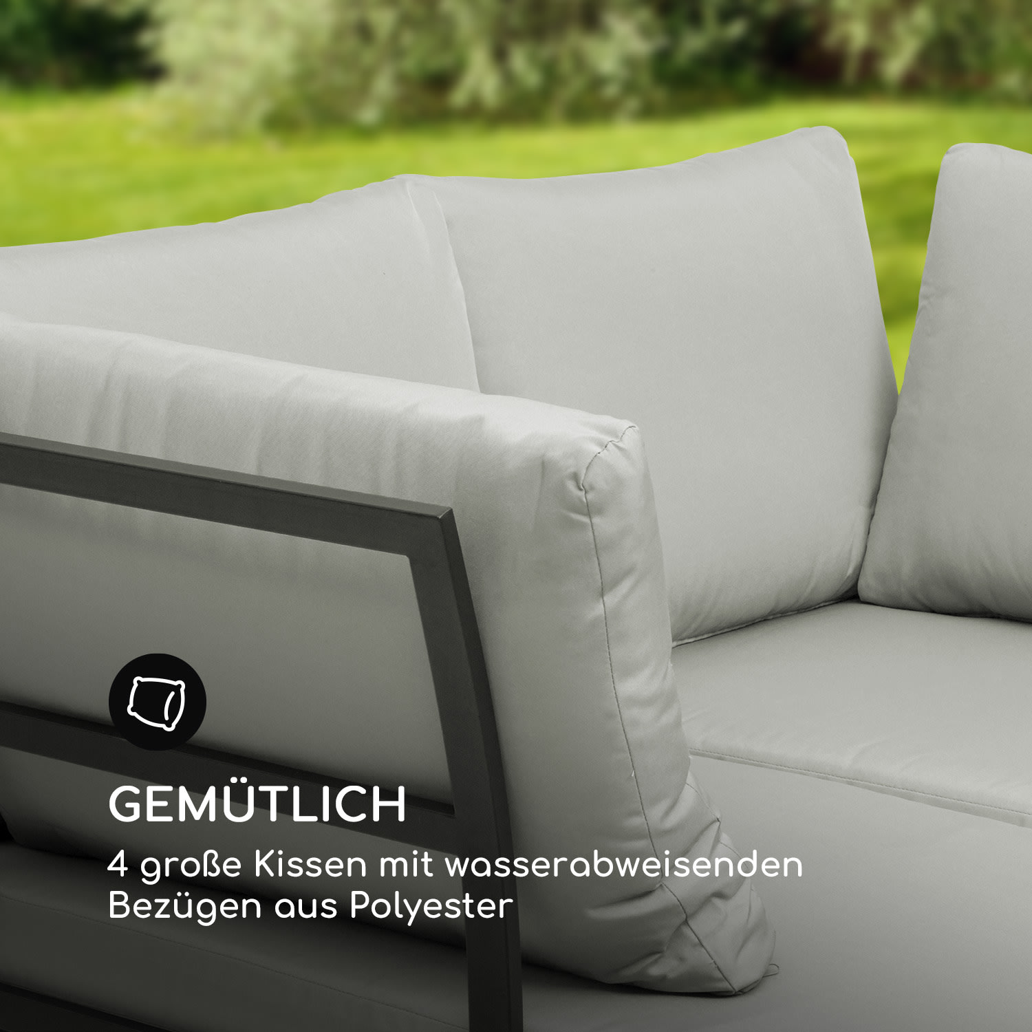 Cartagena Lounger 2 Zweisitzer mit Tisch Stahl Polyester 