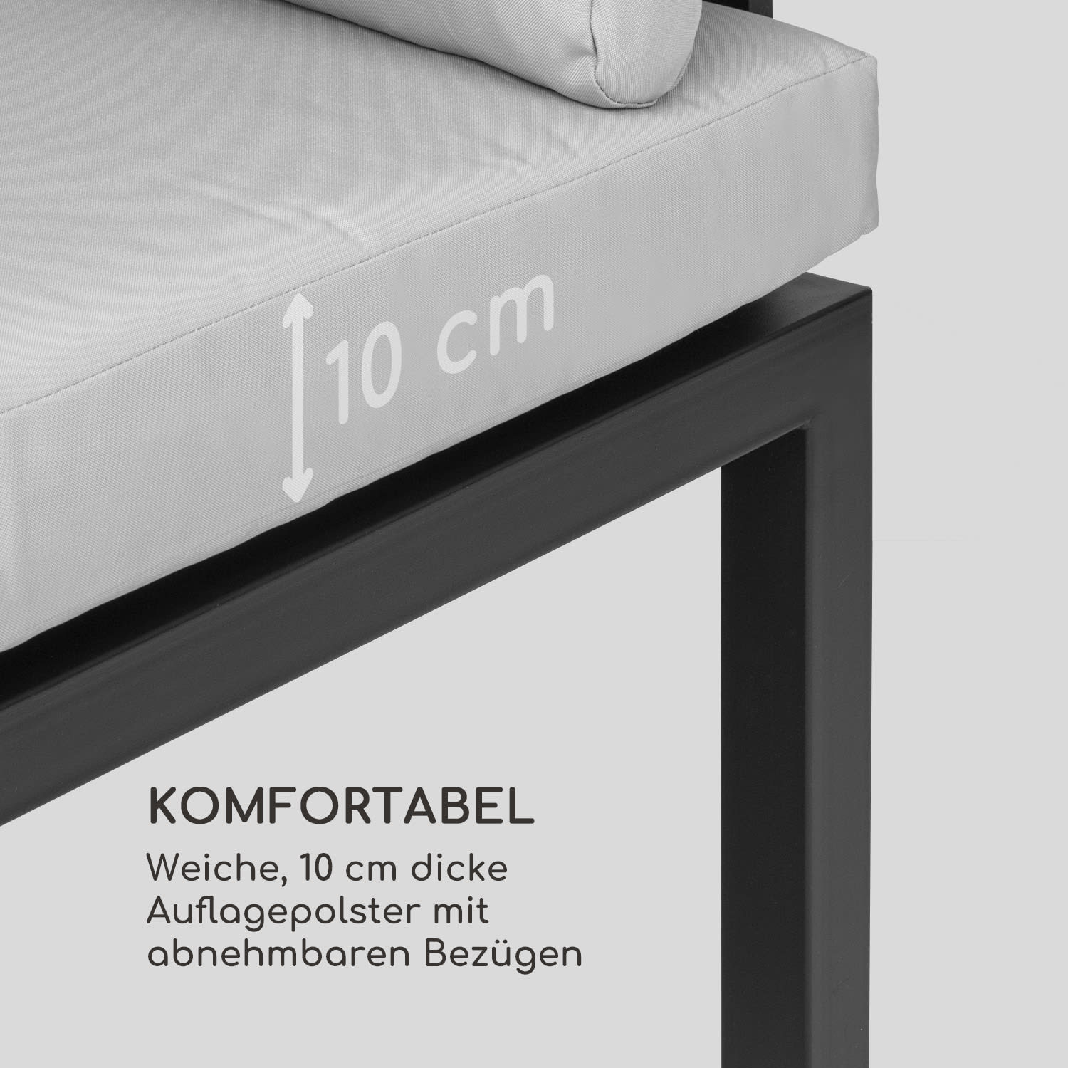 Cartagena Lounger 2 Zweisitzer mit Tisch Stahl Polyester 