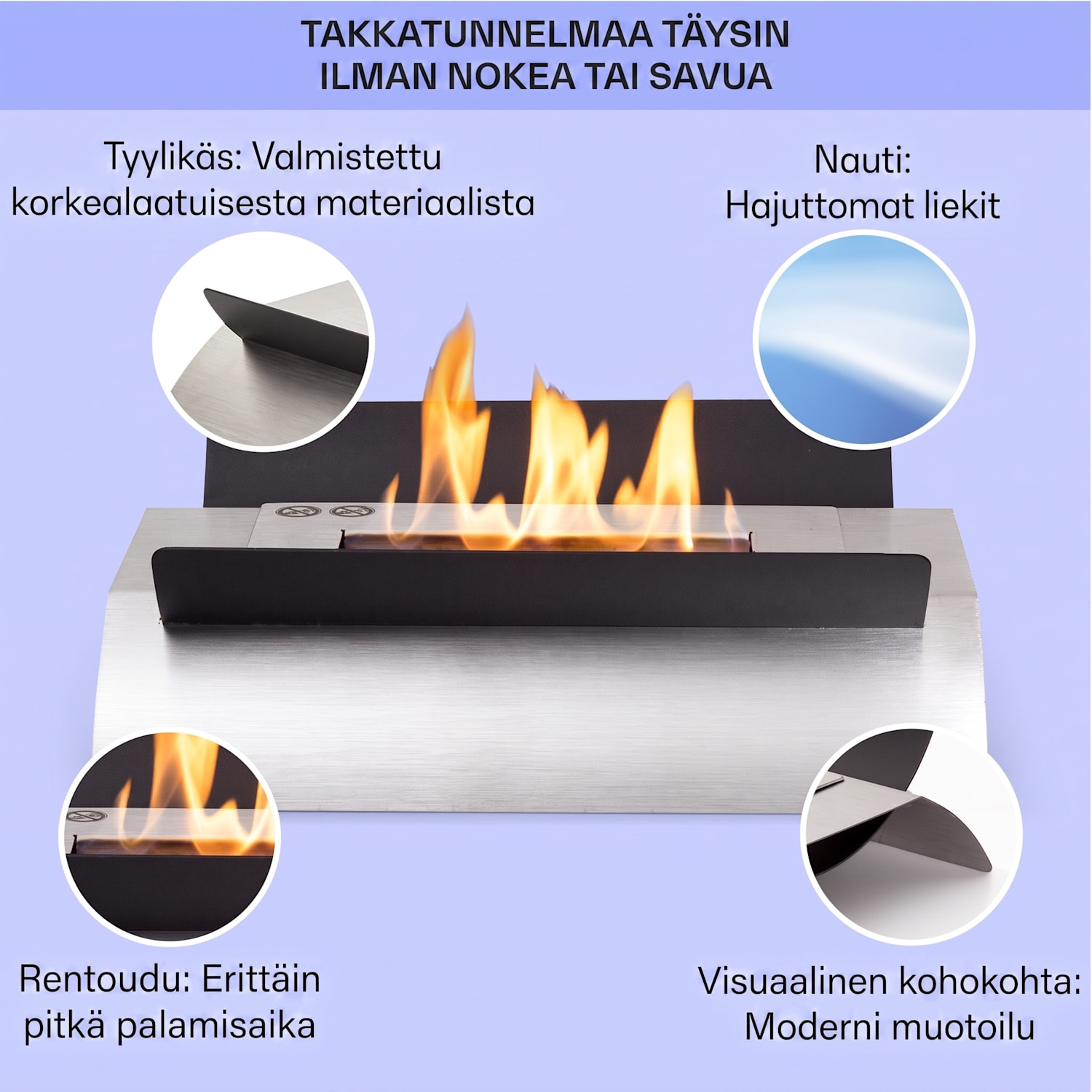 Phantasma Graca -biotakka savuton & hajuton bioetanoli 